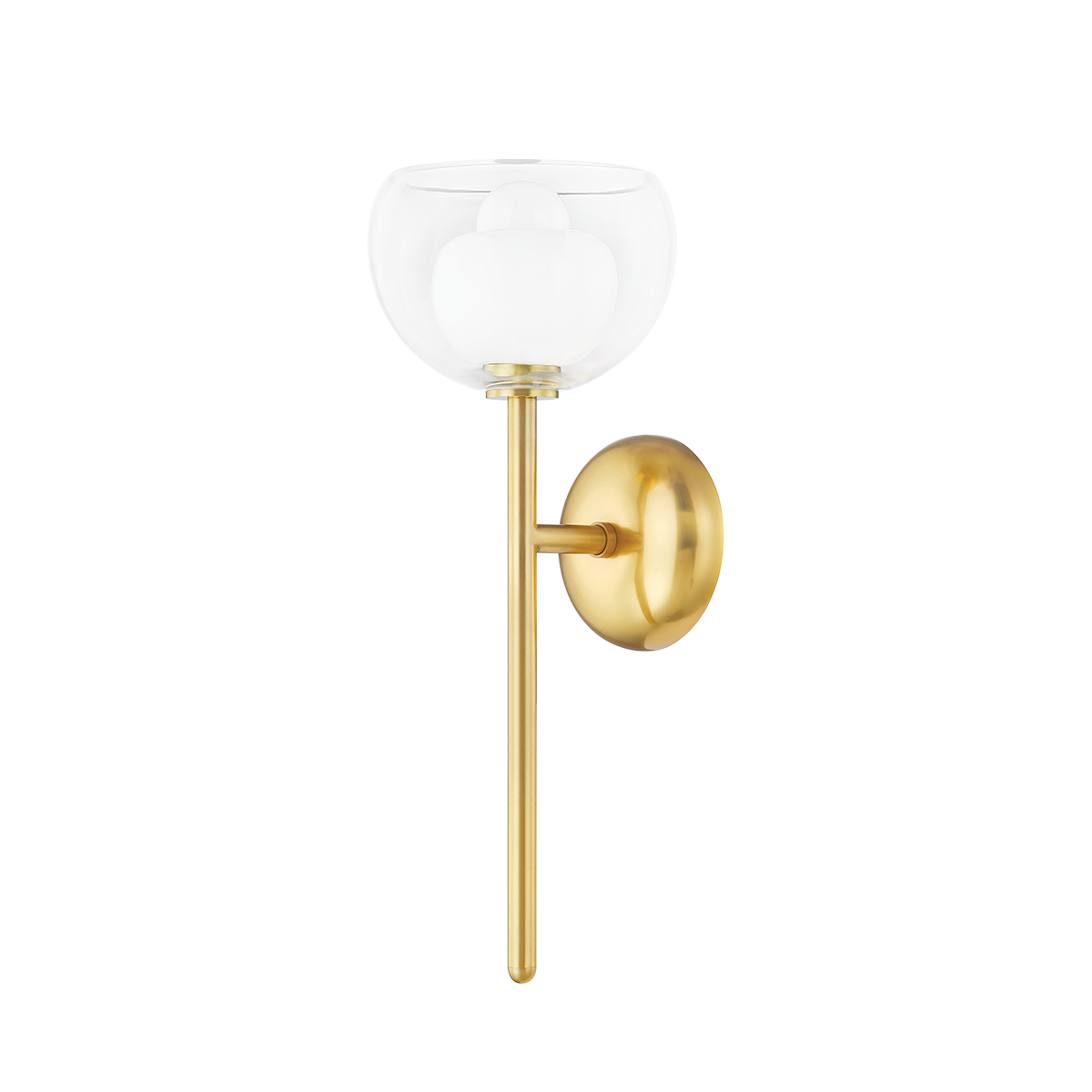 CORTNEY Wall Sconce in Aged Brass Finish