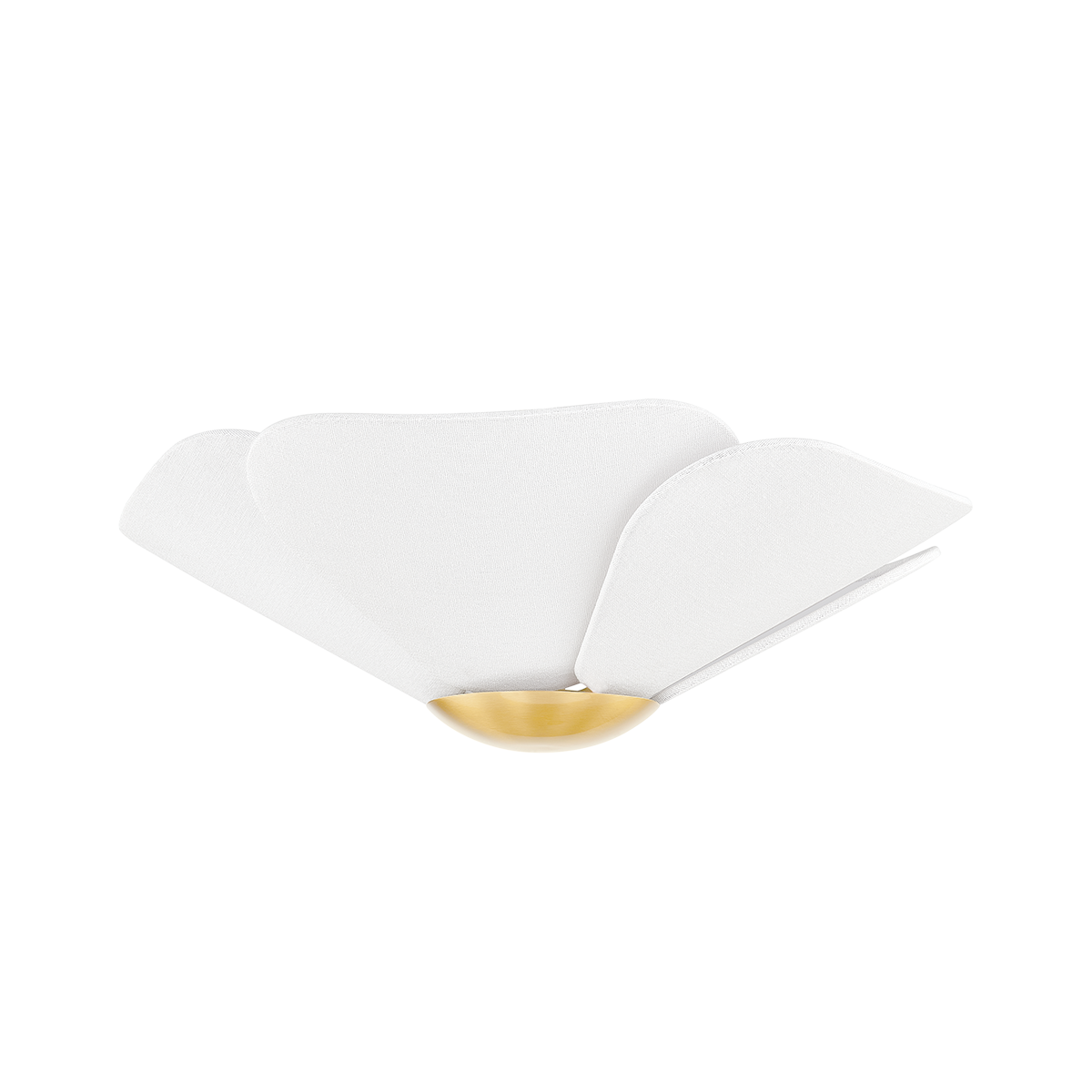 MADELINE Flush Mount in Aged Brass Finish