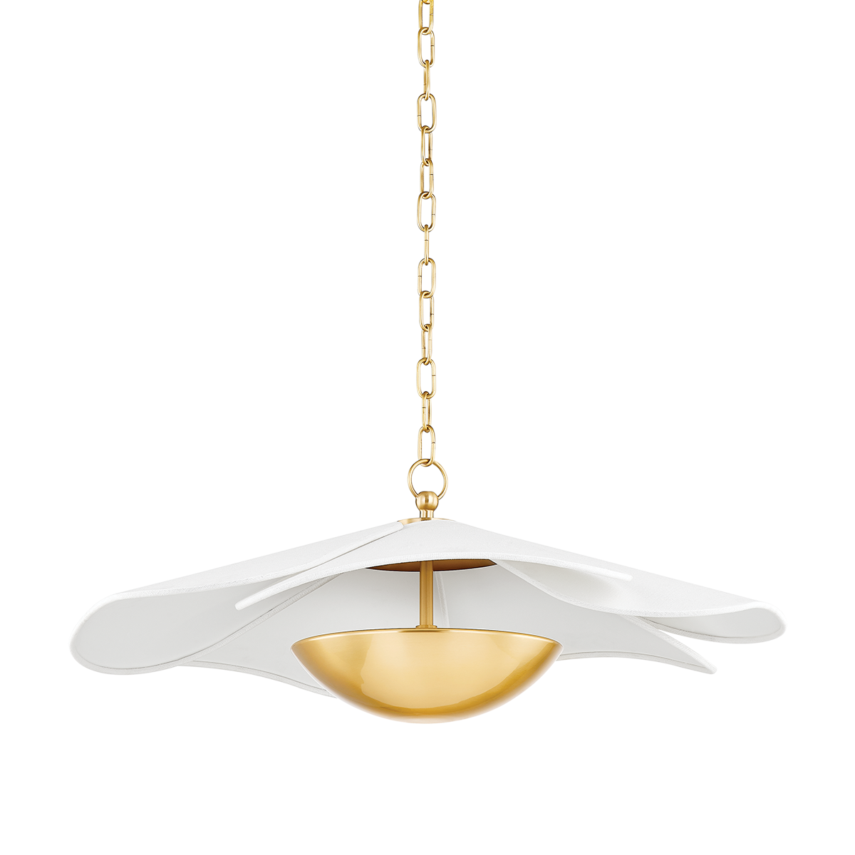 MADELINE Pendant in Aged Brass Finish