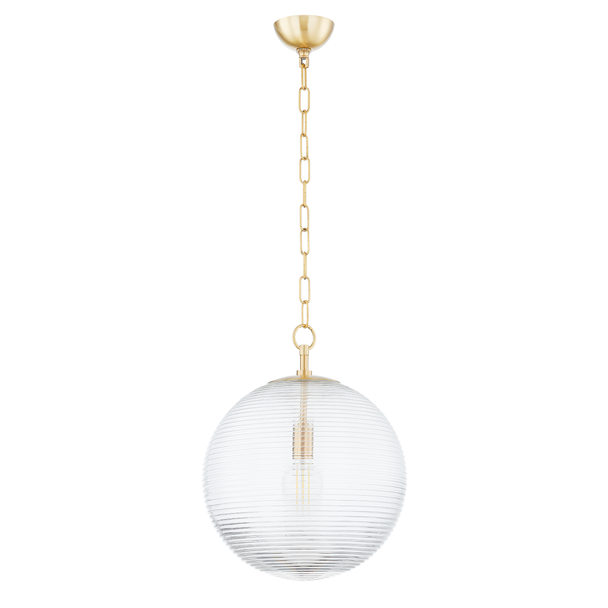 SARA Pendant in Aged Brass Finish