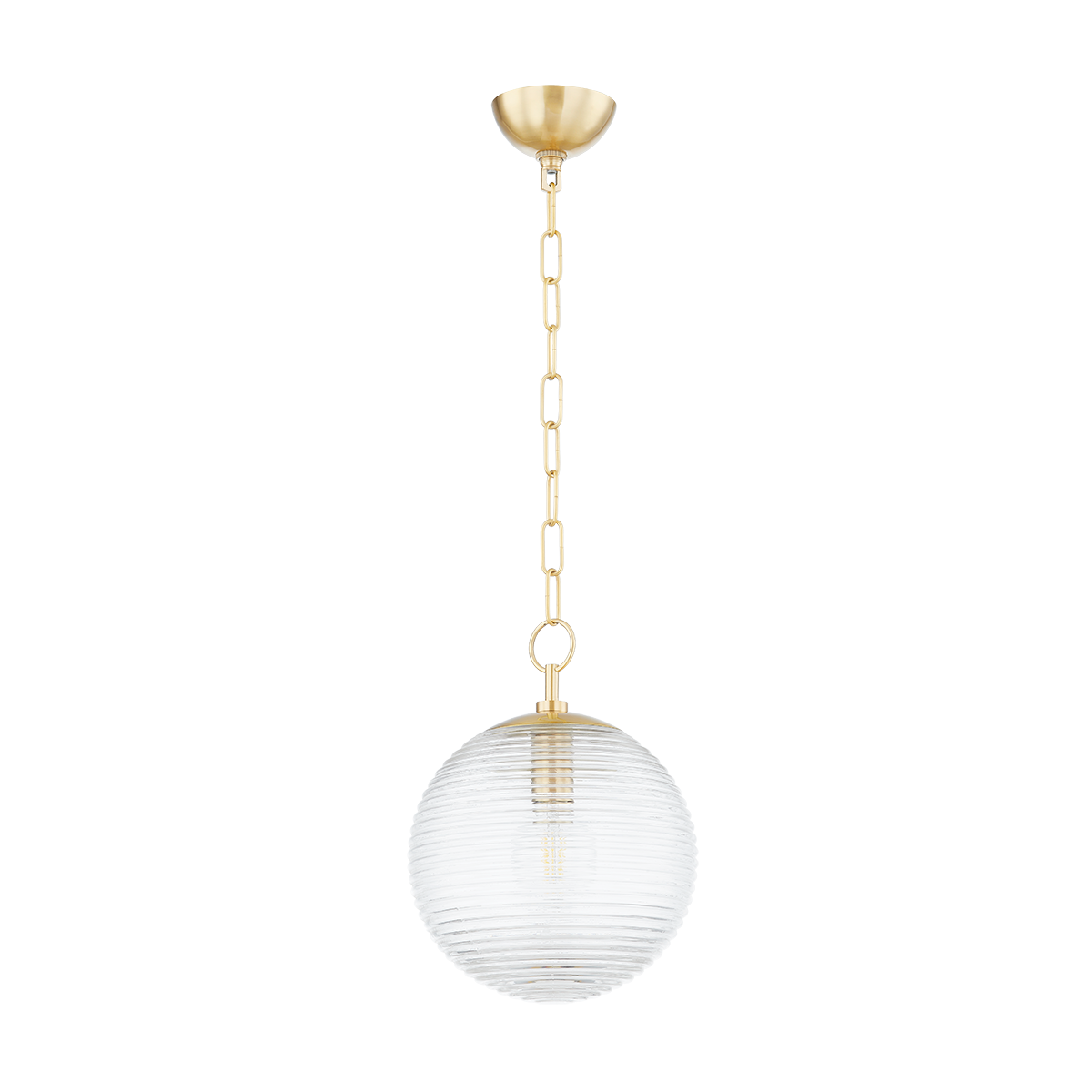 SARA Pendant in Aged Brass Finish