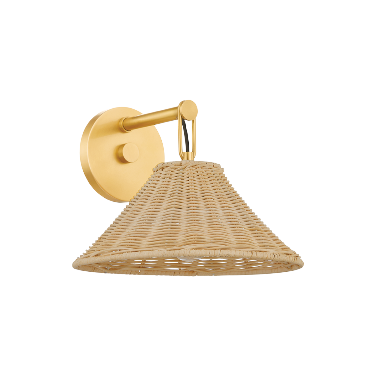 DALIA Wall Sconce in Aged Brass Finish