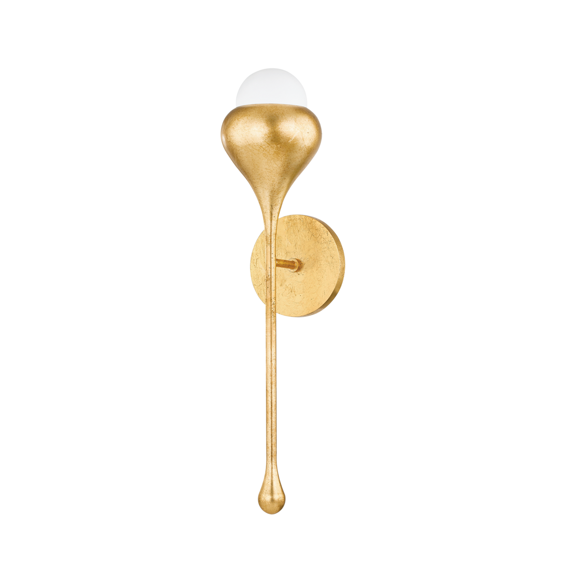 LUCIEL Wall Sconce in Vintage Gold Leaf Finish