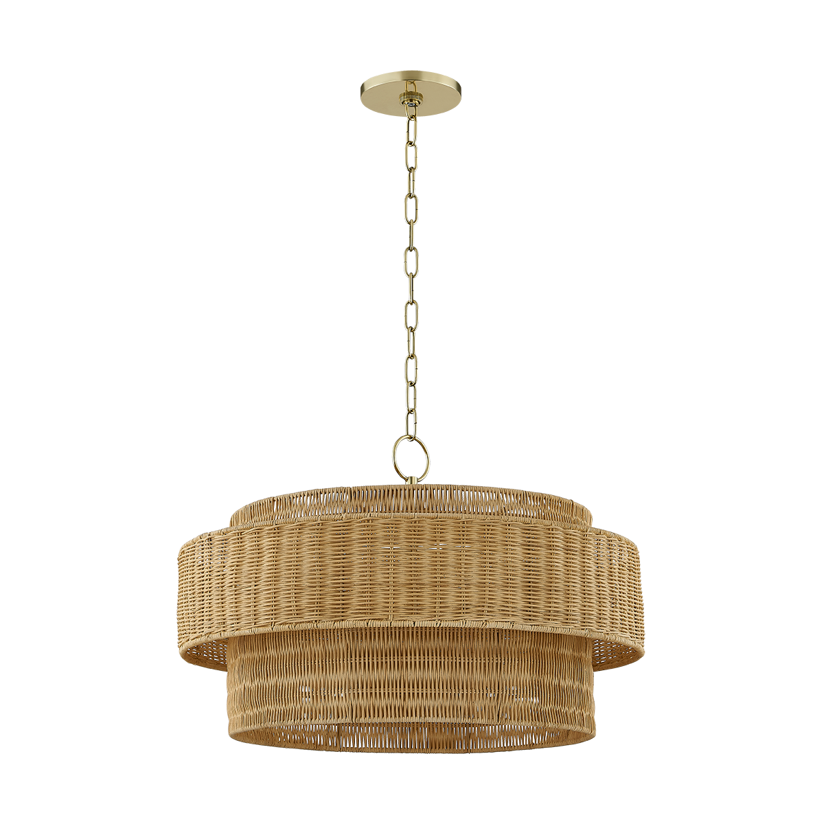 DANICA PENDANT in AGED BRASS Finish