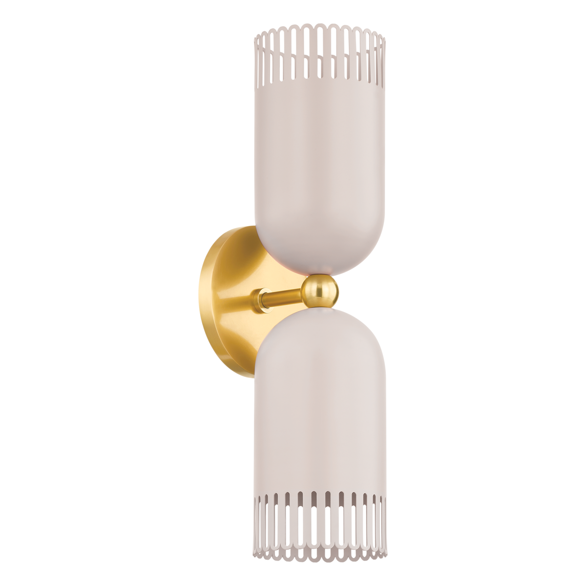 Liba WALL SCONCE in Aged Brass/Soft Peignoir Finish
