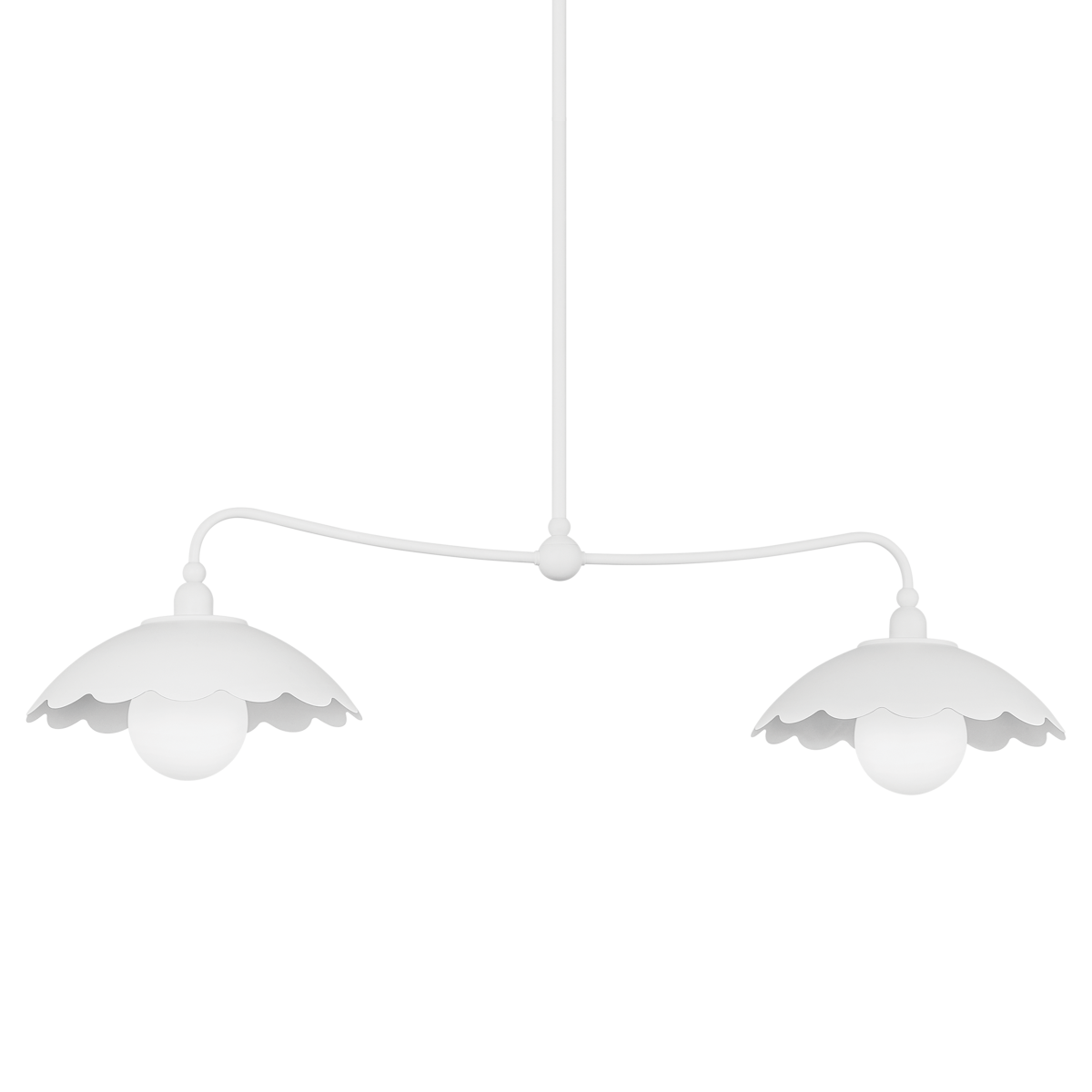 Yael LINEAR in TEXTURED WHITE Finish