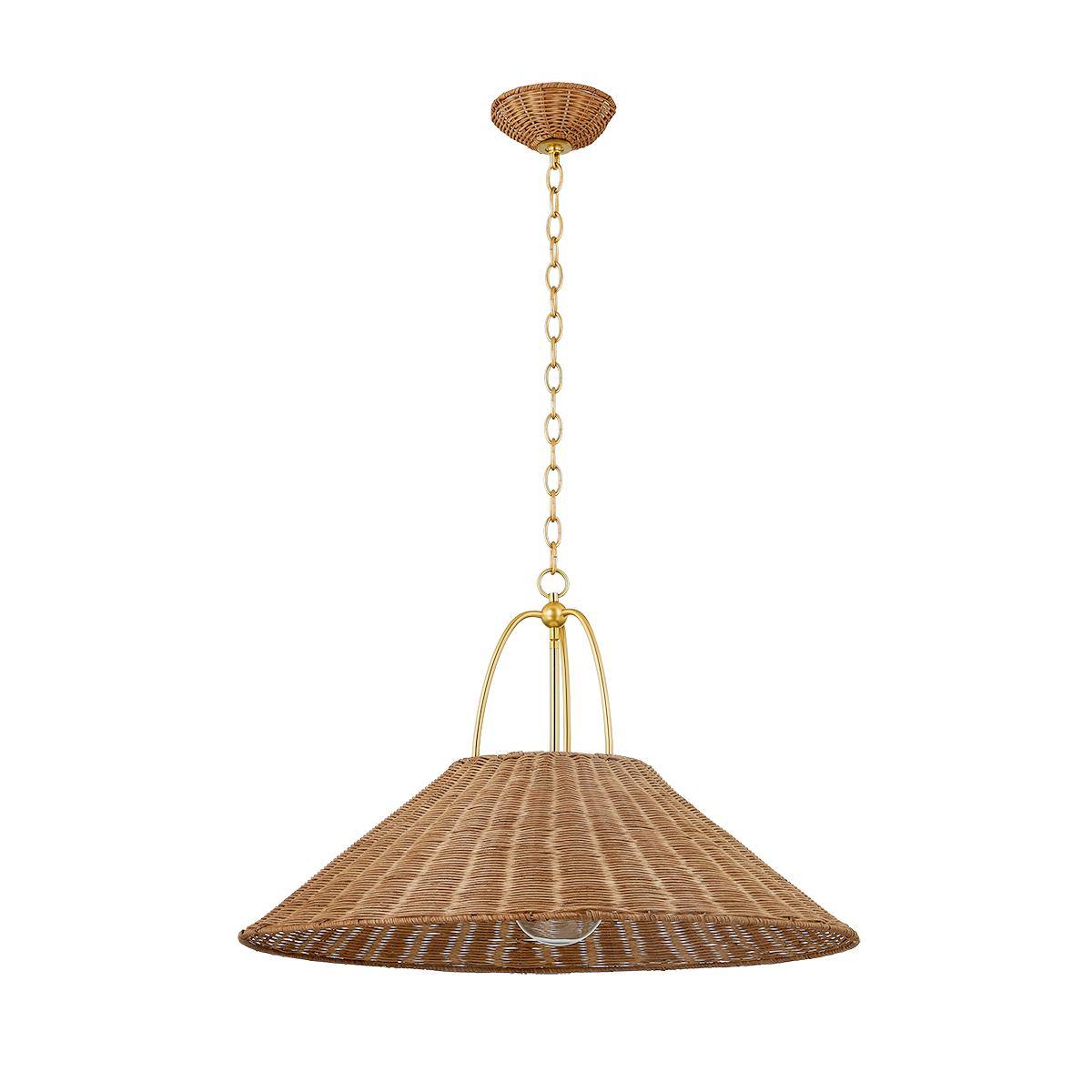 Davida PENDANT in Aged Brass Finish