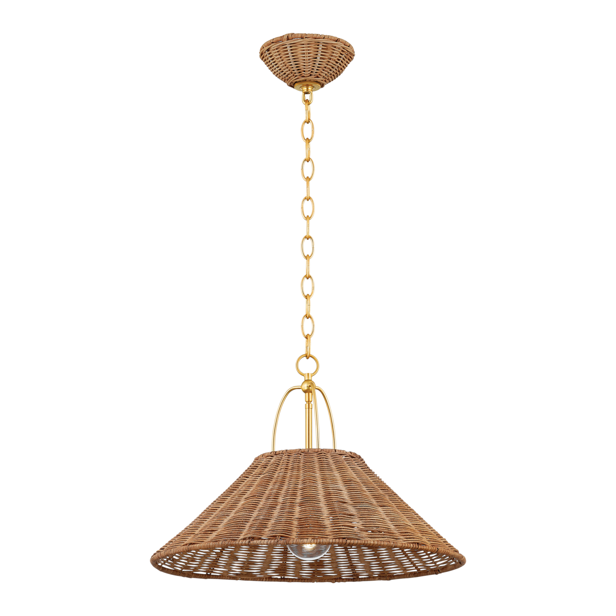 Davida PENDANT in Aged Brass Finish