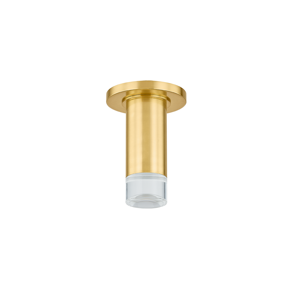CLAUDIE FLUSH MOUNT in AGED BRASS Finish