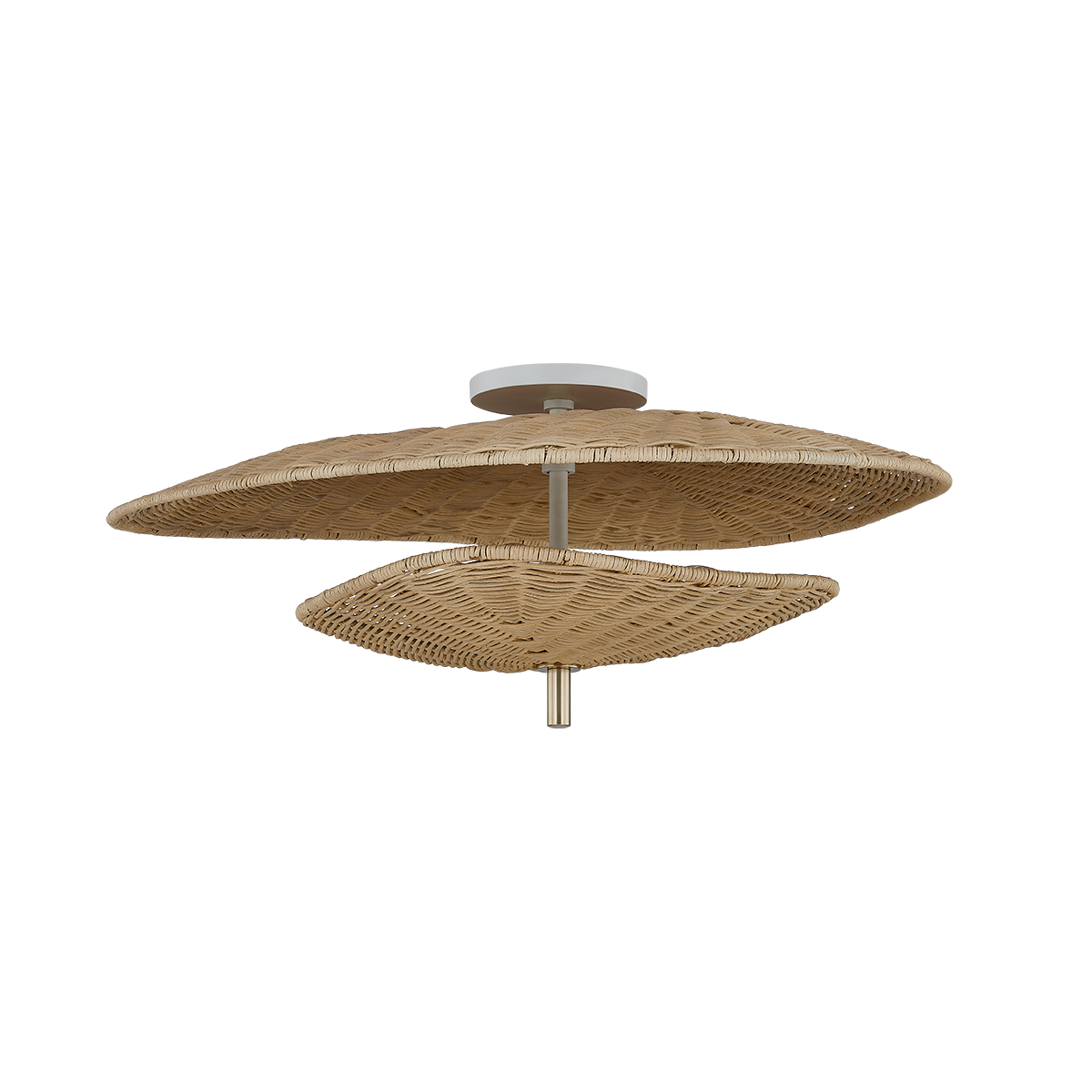 MARIGOLD Semi Flush in AGED BRASS Finish