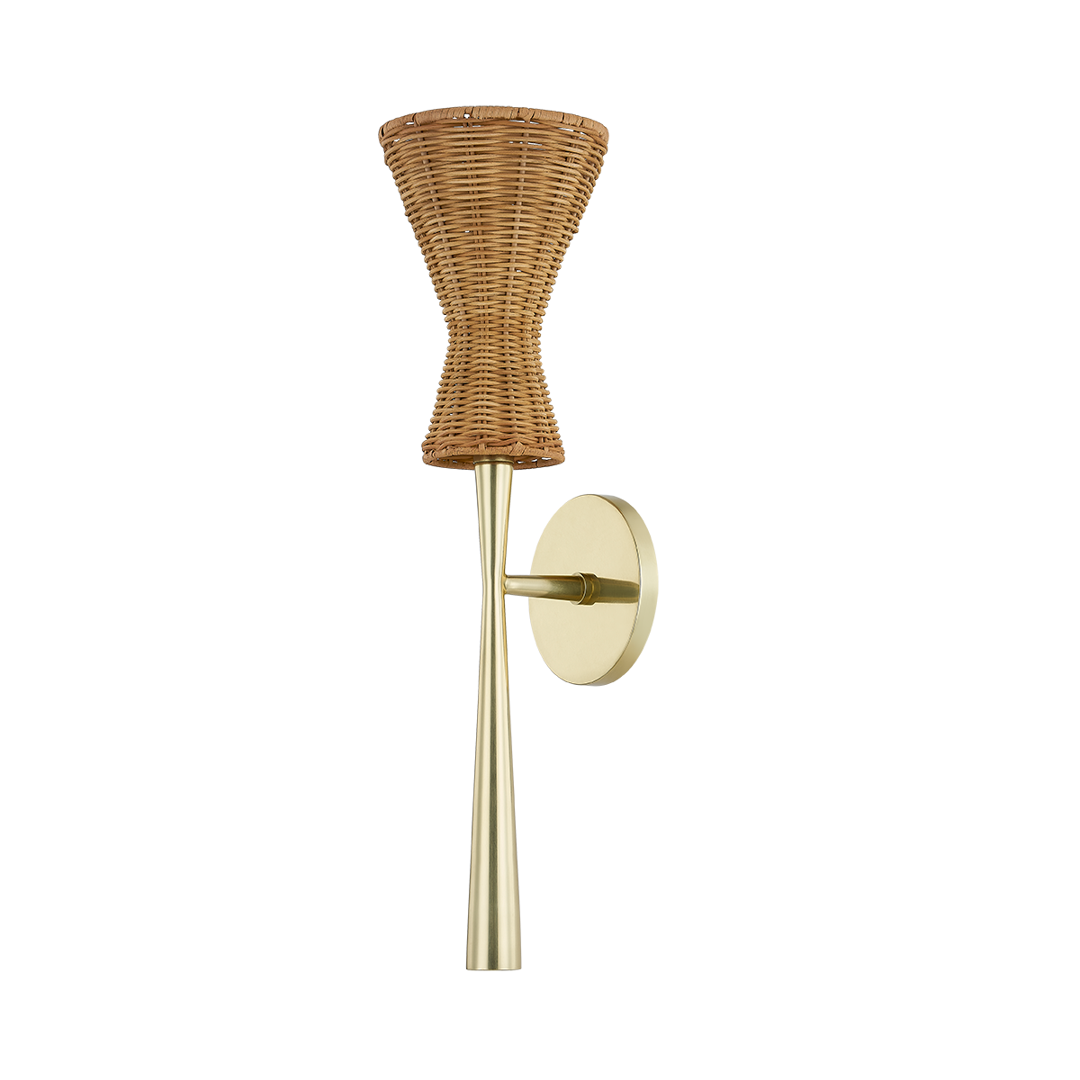 HONEY WALL SCONCE in AGED BRASS Finish