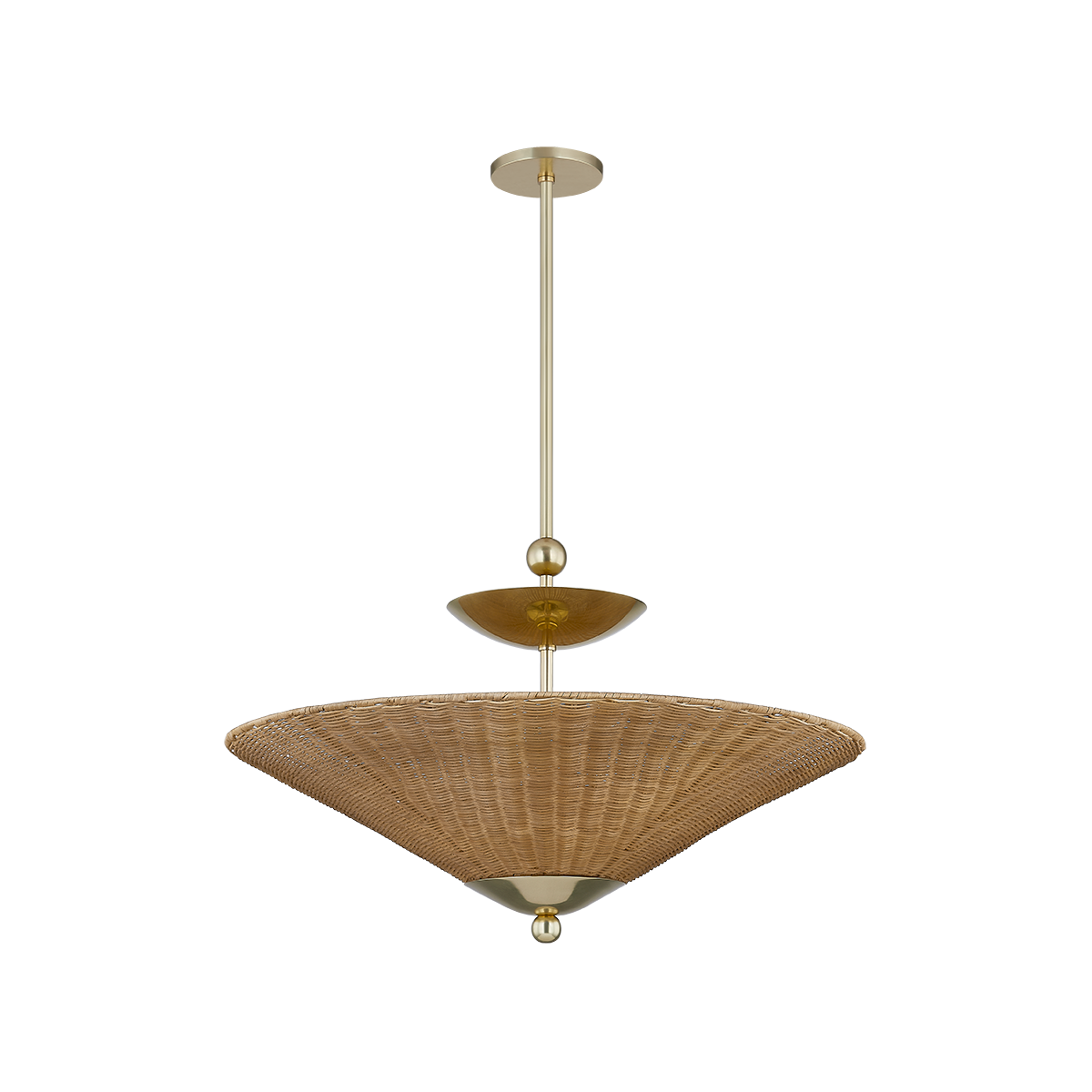 PERILLA Pendant in AGED BRASS Finish
