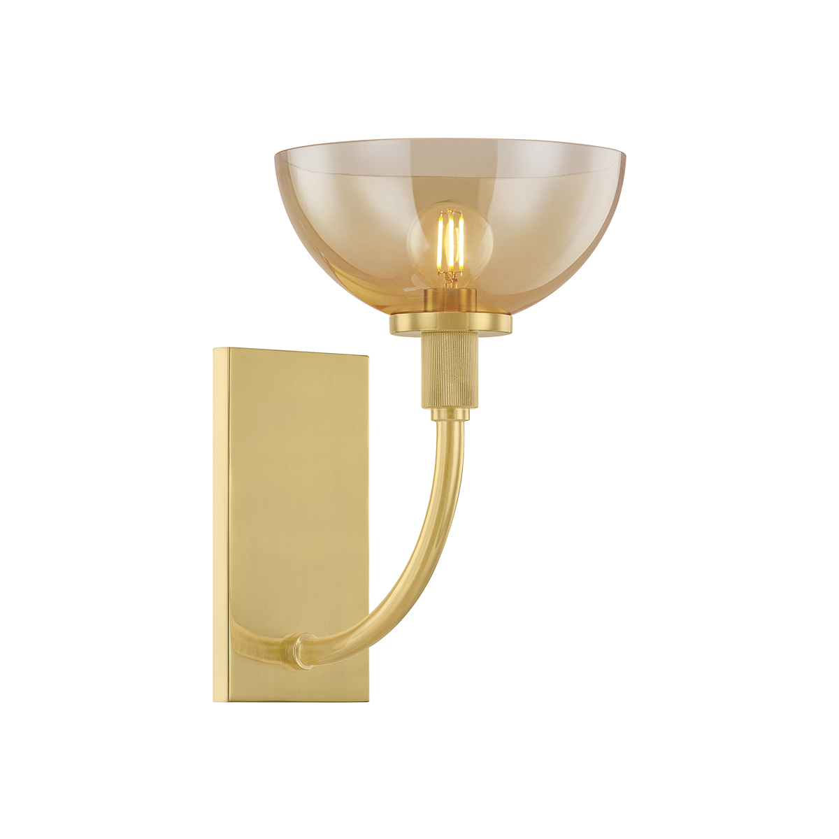 EVA Wall Sconce in AGED BRASS Finish