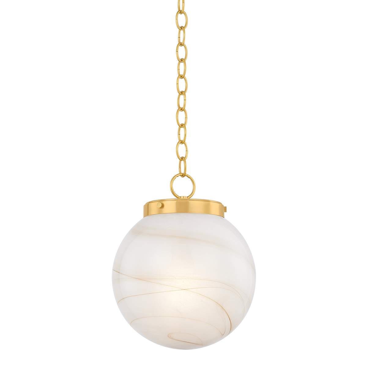 AMBRA Pendant in AGED BRASS Finish