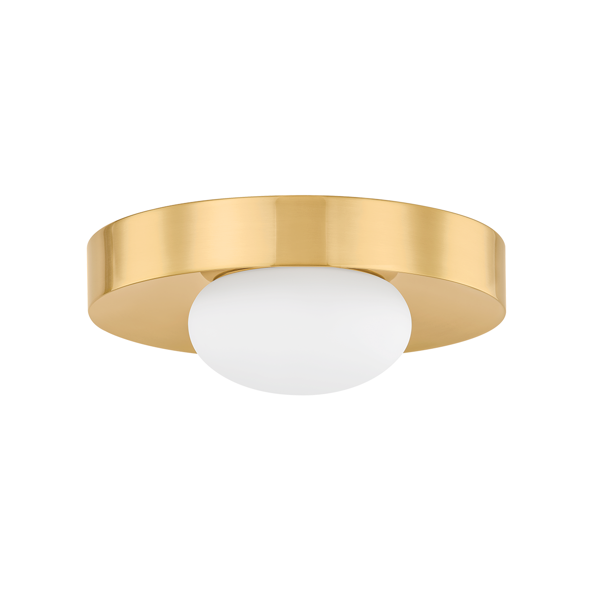 PEPA Flush Mount in AGED BRASS Finish