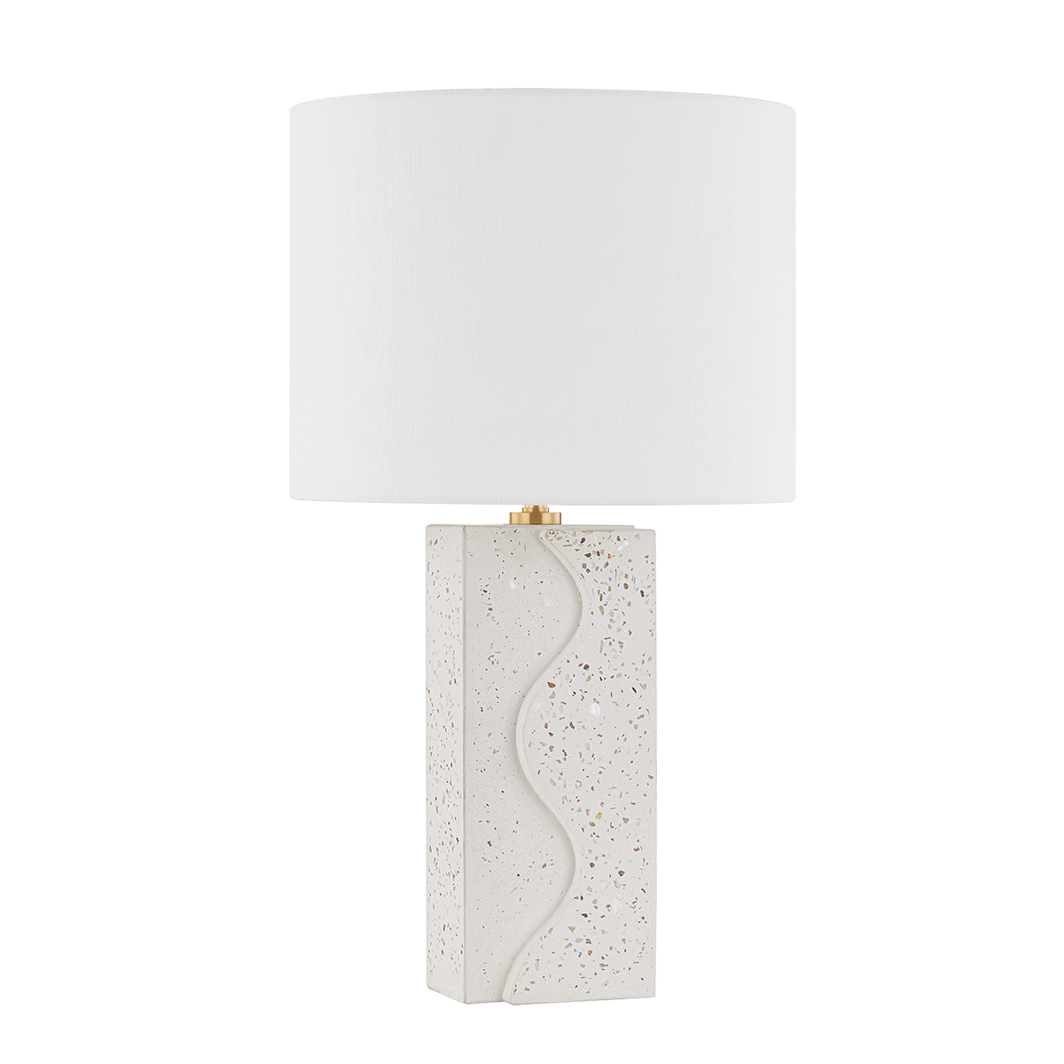 CORT Table Lamp in Aged Brass Finish