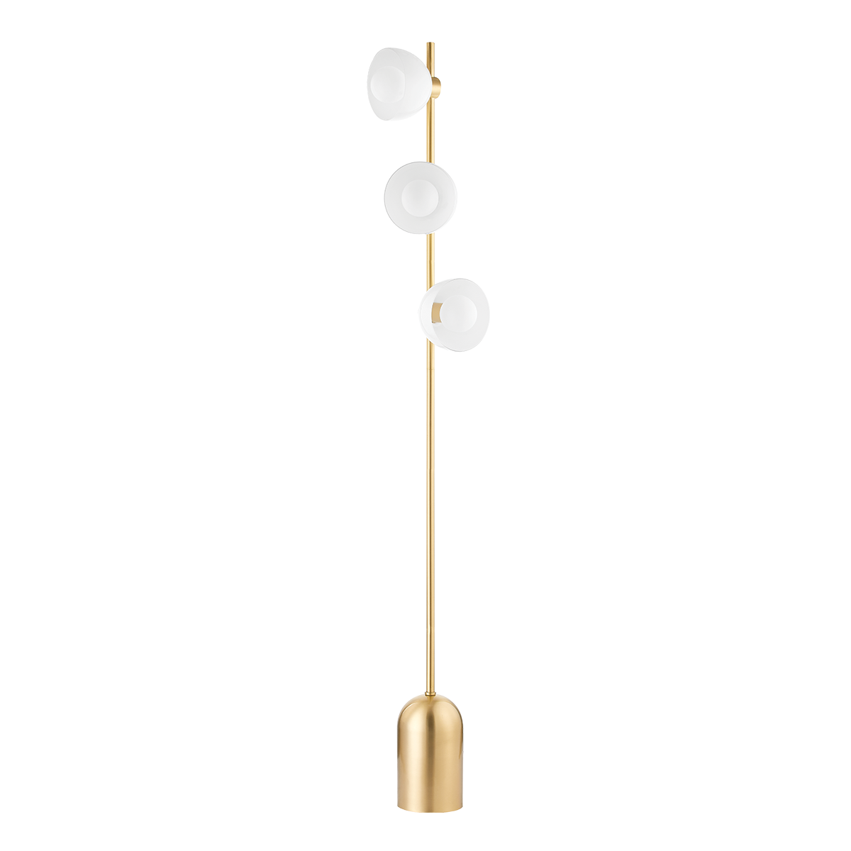 BELLE Floor Lamp in Aged Brass Finish