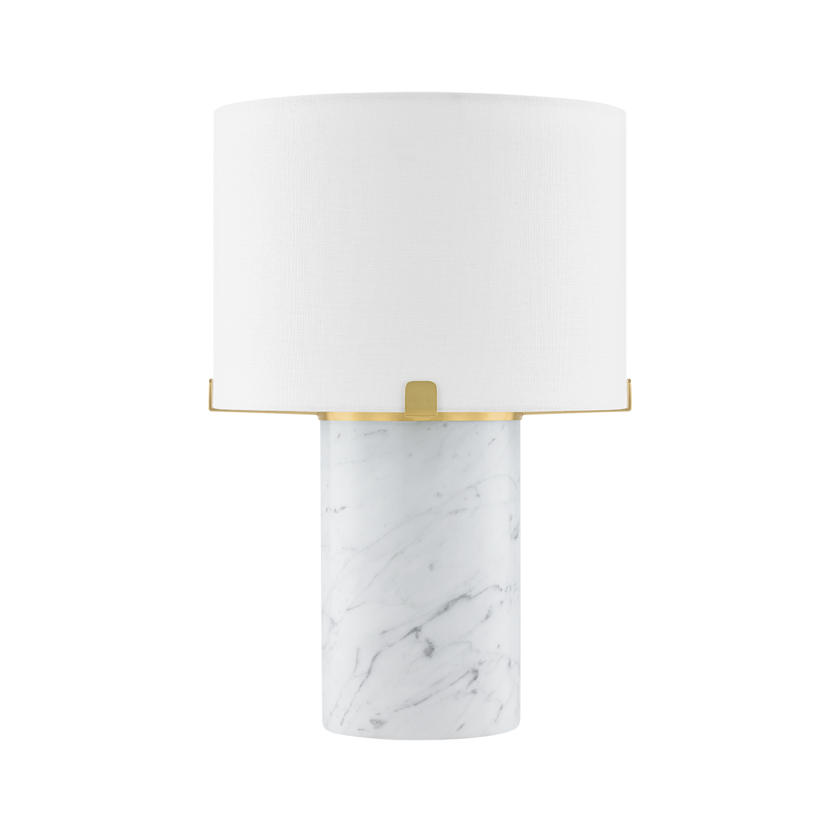 RUMI TABLE LAMP in AGED BRASS Finish