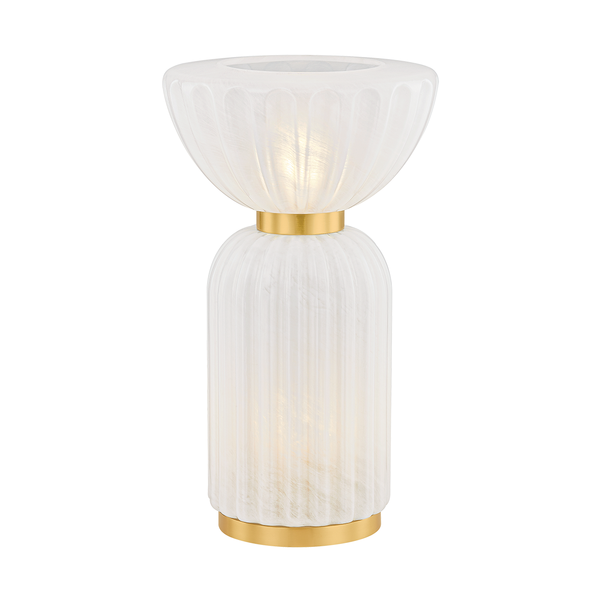 CORDELIA Table Lamp in AGED BRASS Finish