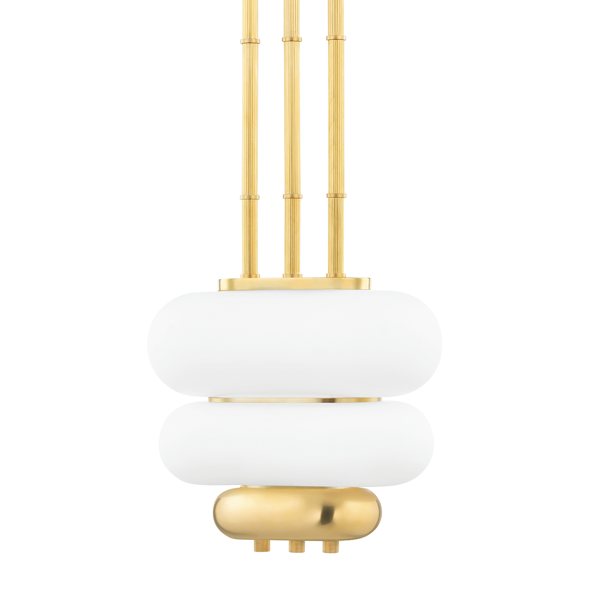 Palisade Pendant with Aged Brass Finish