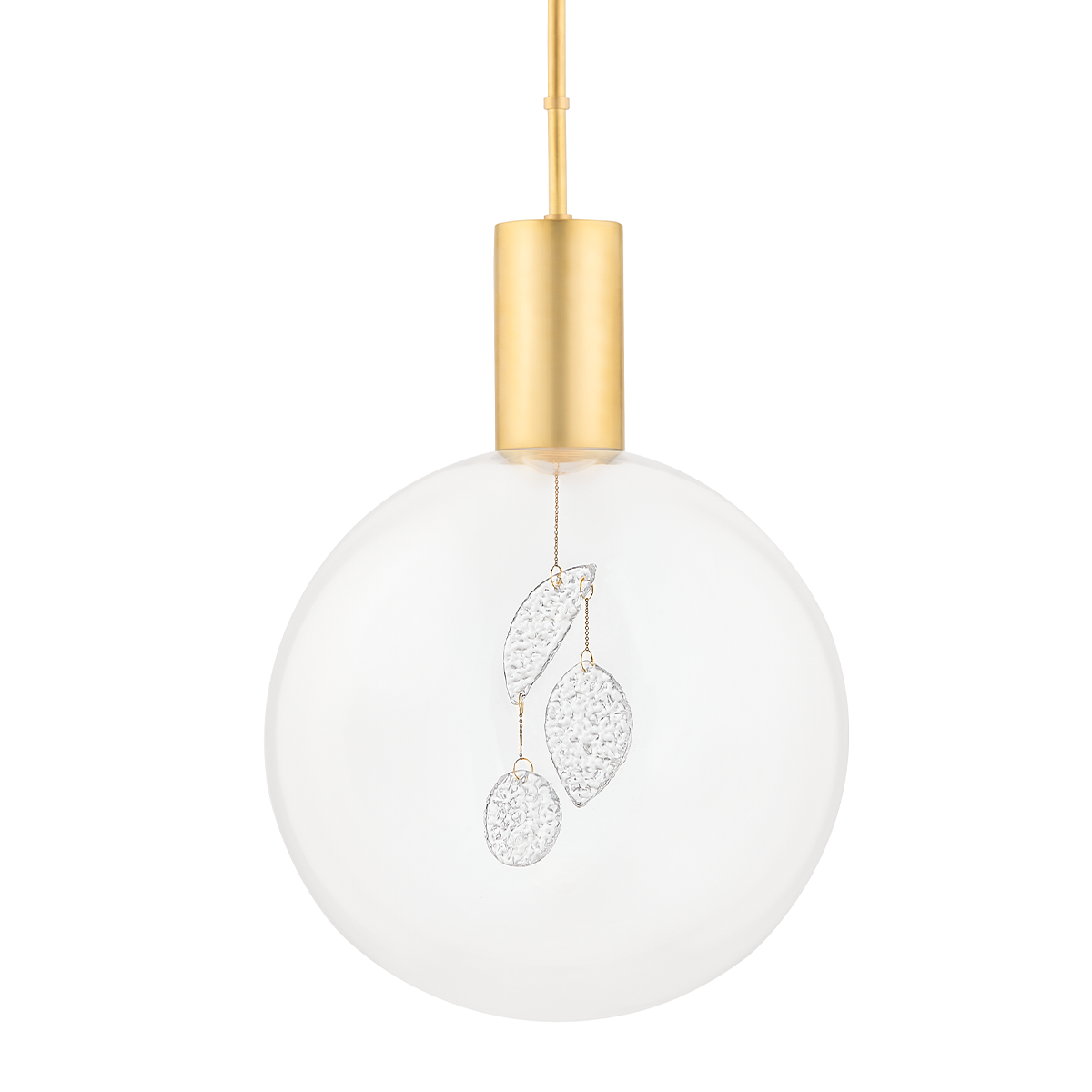 Gio Pendant with Aged Brass Finish