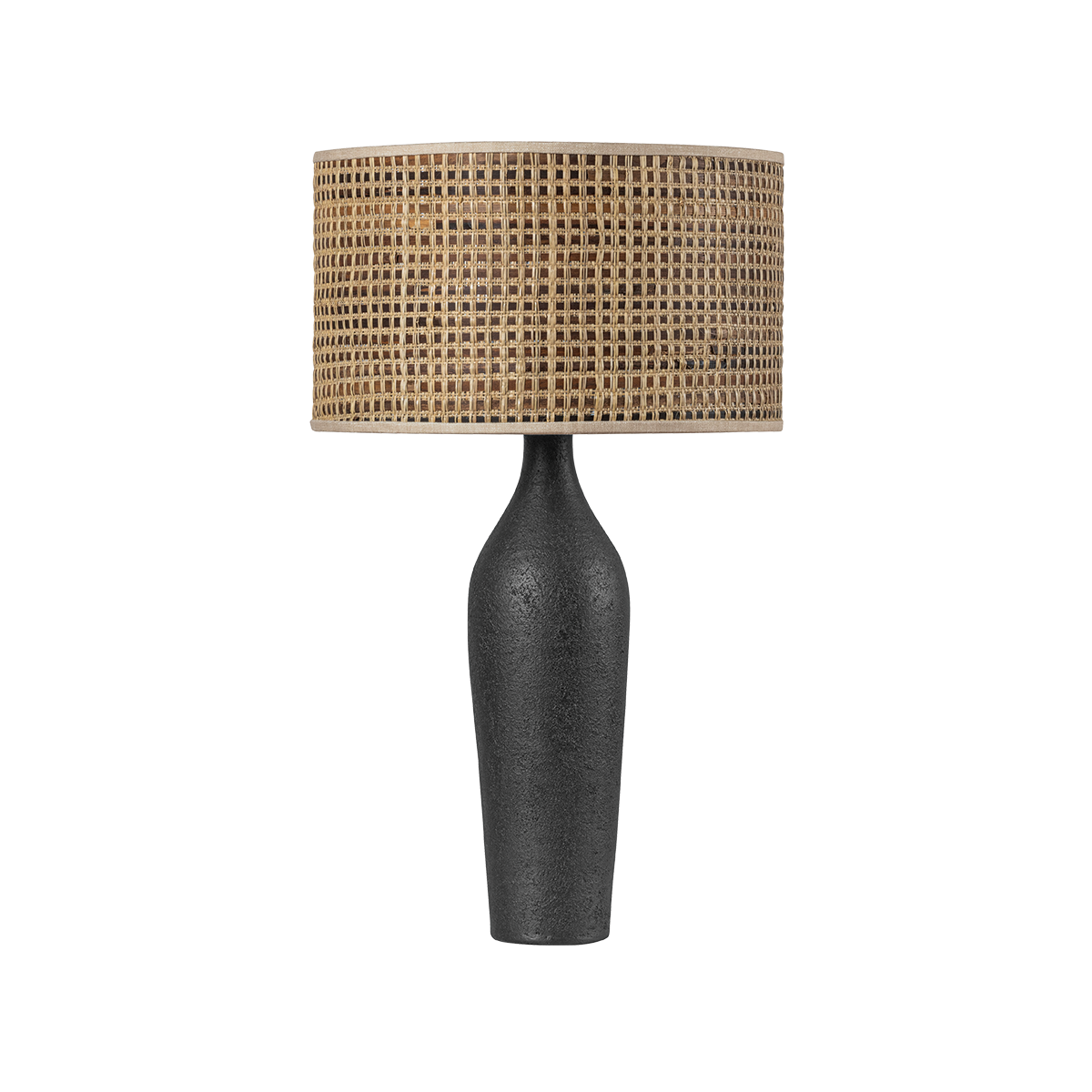WINGDALE TABLE LAMP with AGED BRASS/CERAMIC BLACK ASH Finish