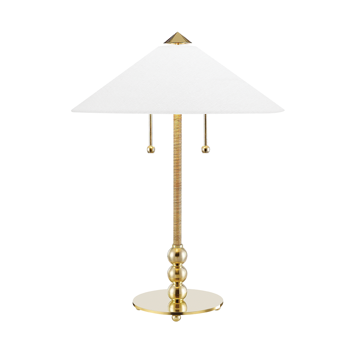 Flare Table Lamp with Aged Brass Finish