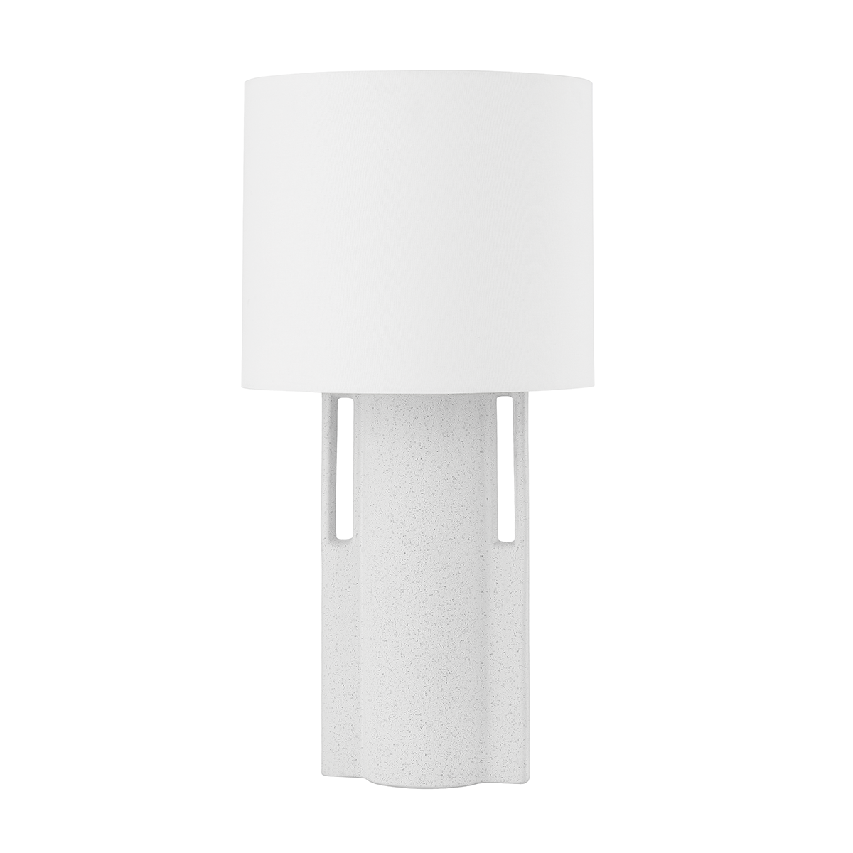Sydney Table Lamp with AGED BRASS/CERAMIC MATTE WHITE SPECK Finish
