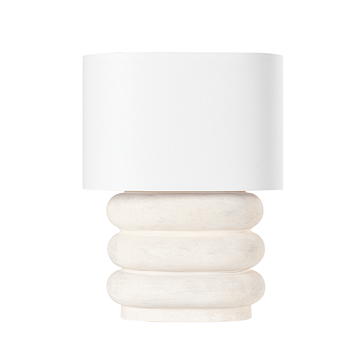 EWING Table Lamp with AGED BRASS/WEATHERED IVORY CERAMIC Finish