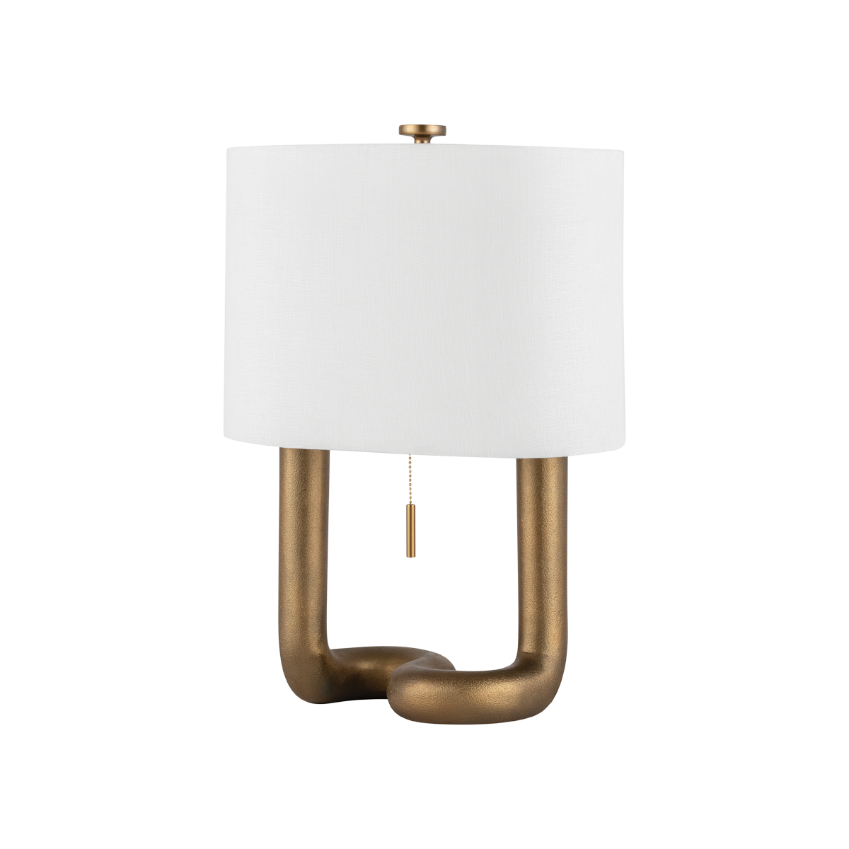 ARMONK Table Lamp with Aged Brass Finish