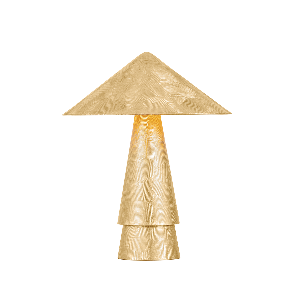 FOXTON Table Lamp with VINTAGE GOLD LEAF Finish