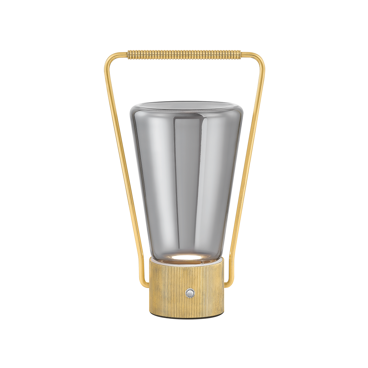 BOOKER Rechargeable Table Lamp with AGED BRASS Finish