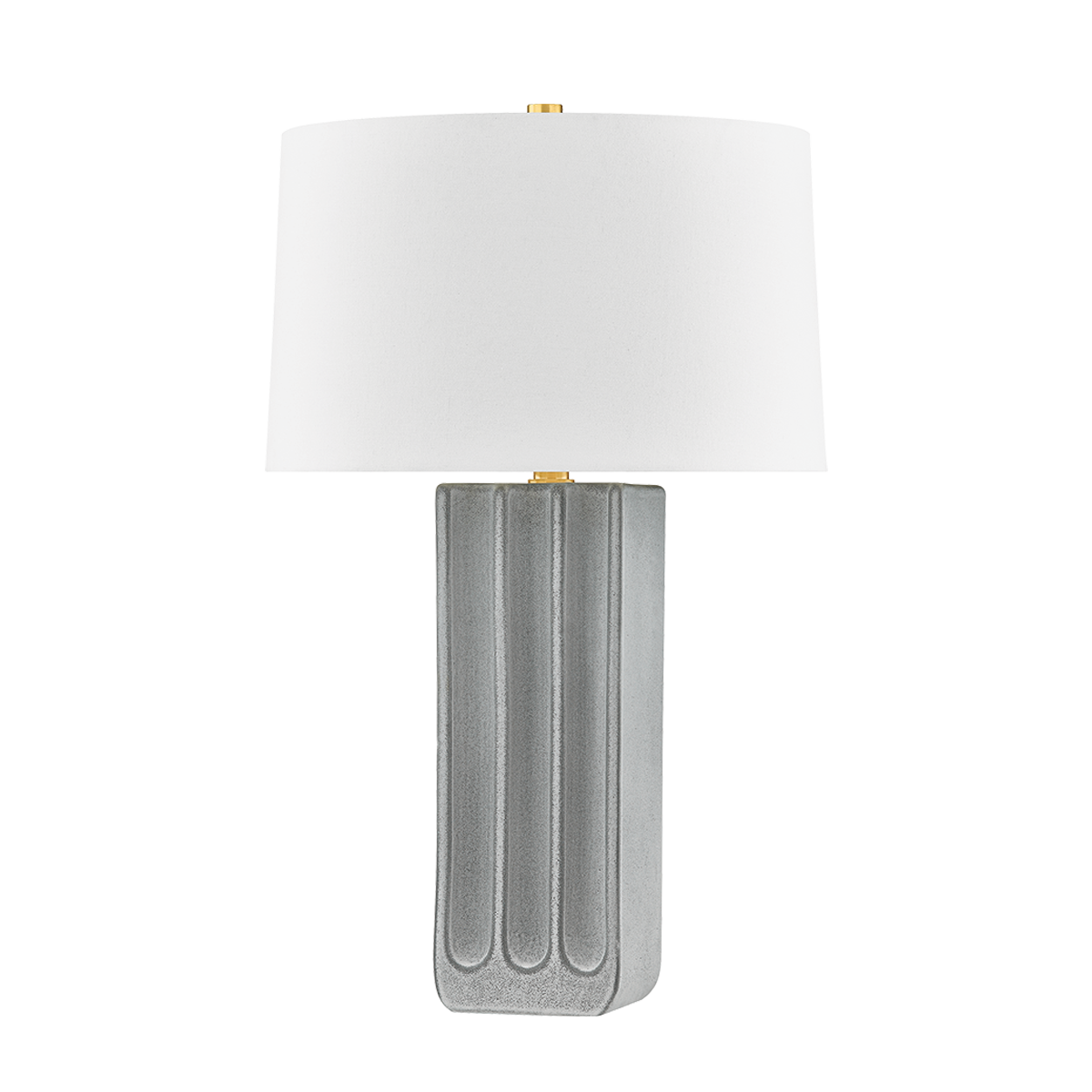 ELMER TABLE LAMP with AGED BRASS/CERAMIC GRANITE Finish
