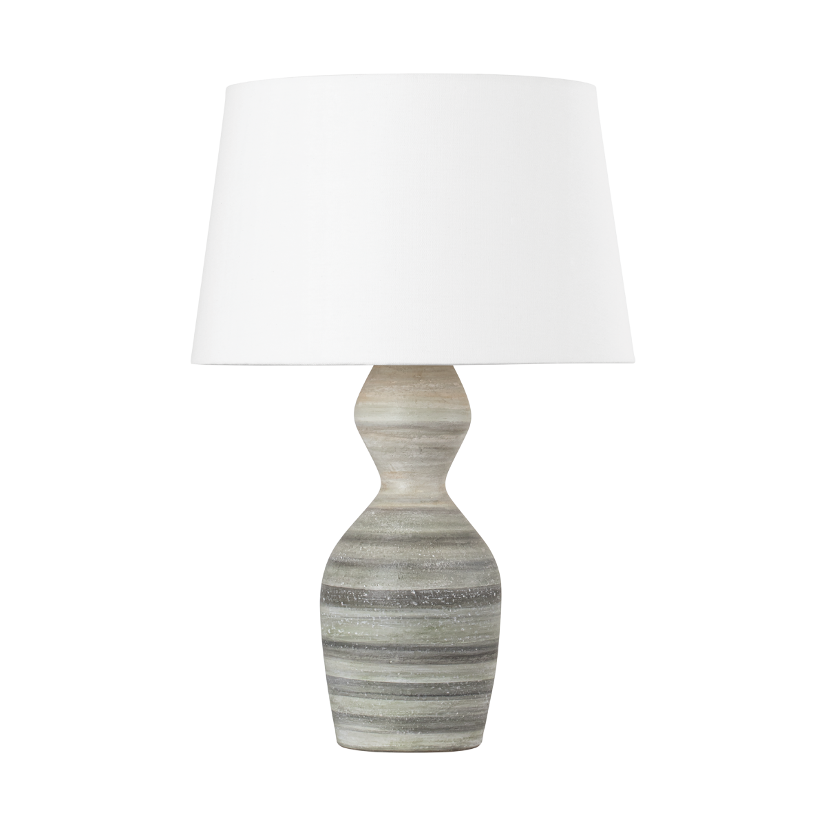NAHANT Table Lamp with Vintage Gold Leaf/ Ceramic White Dune Finish