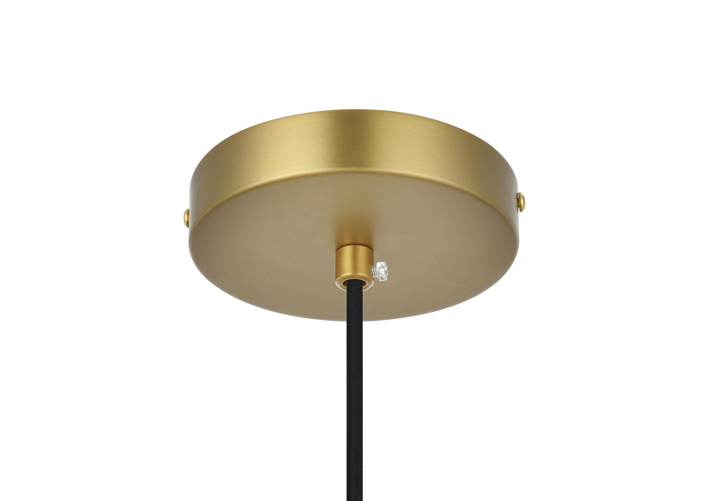 Baxter 14 Inch Pendant Frosted White Shade in Satin Gold