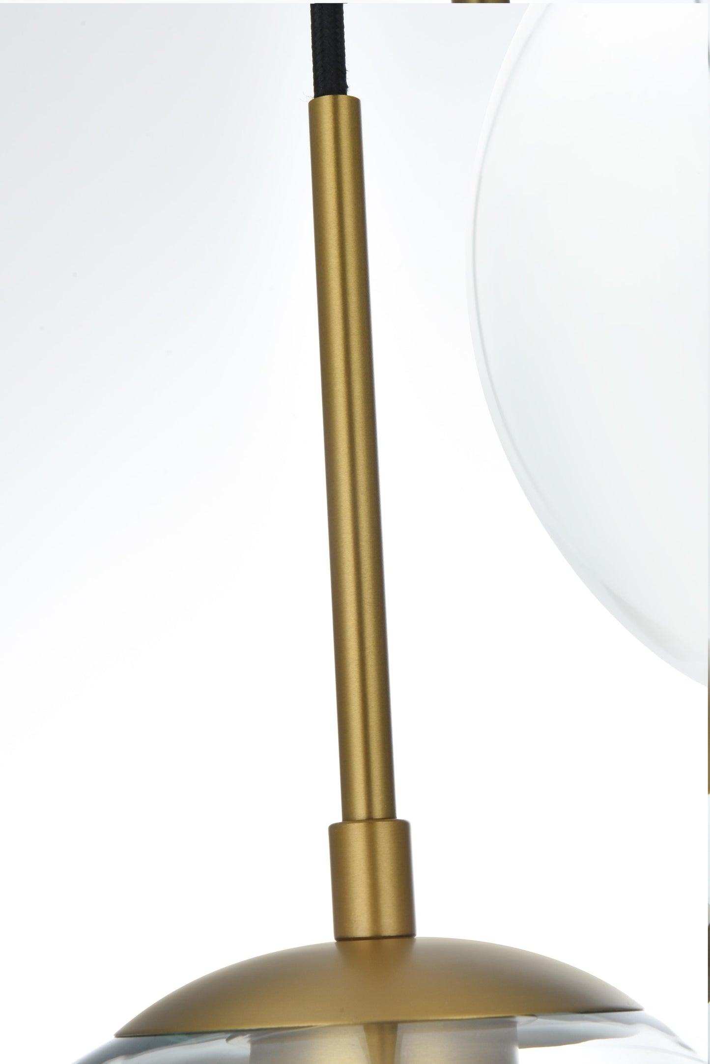 Baxter 18 Inch Pendant Clear Shade in Satin Gold