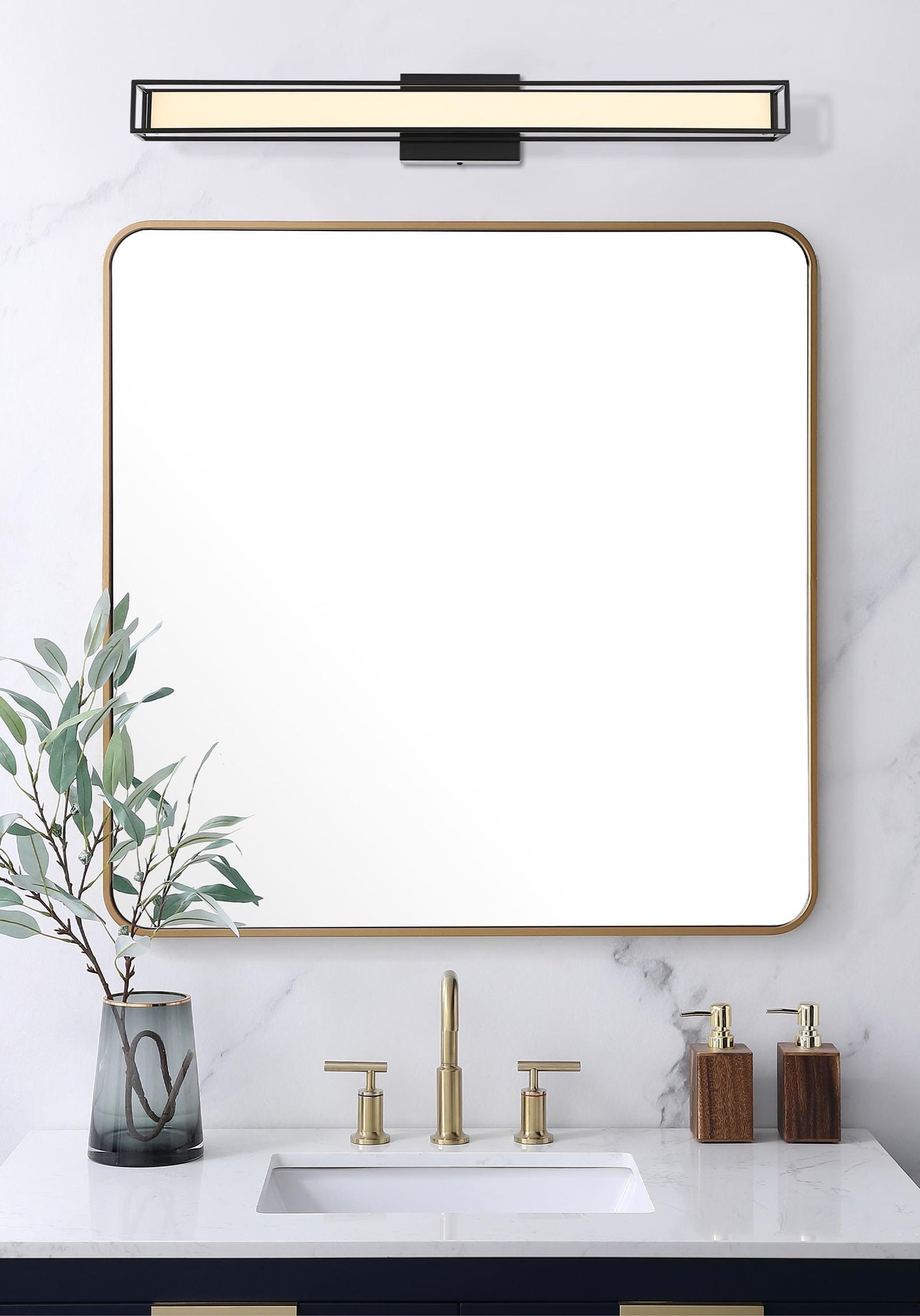 Aden 31 inch LED Wall Sconce in Black