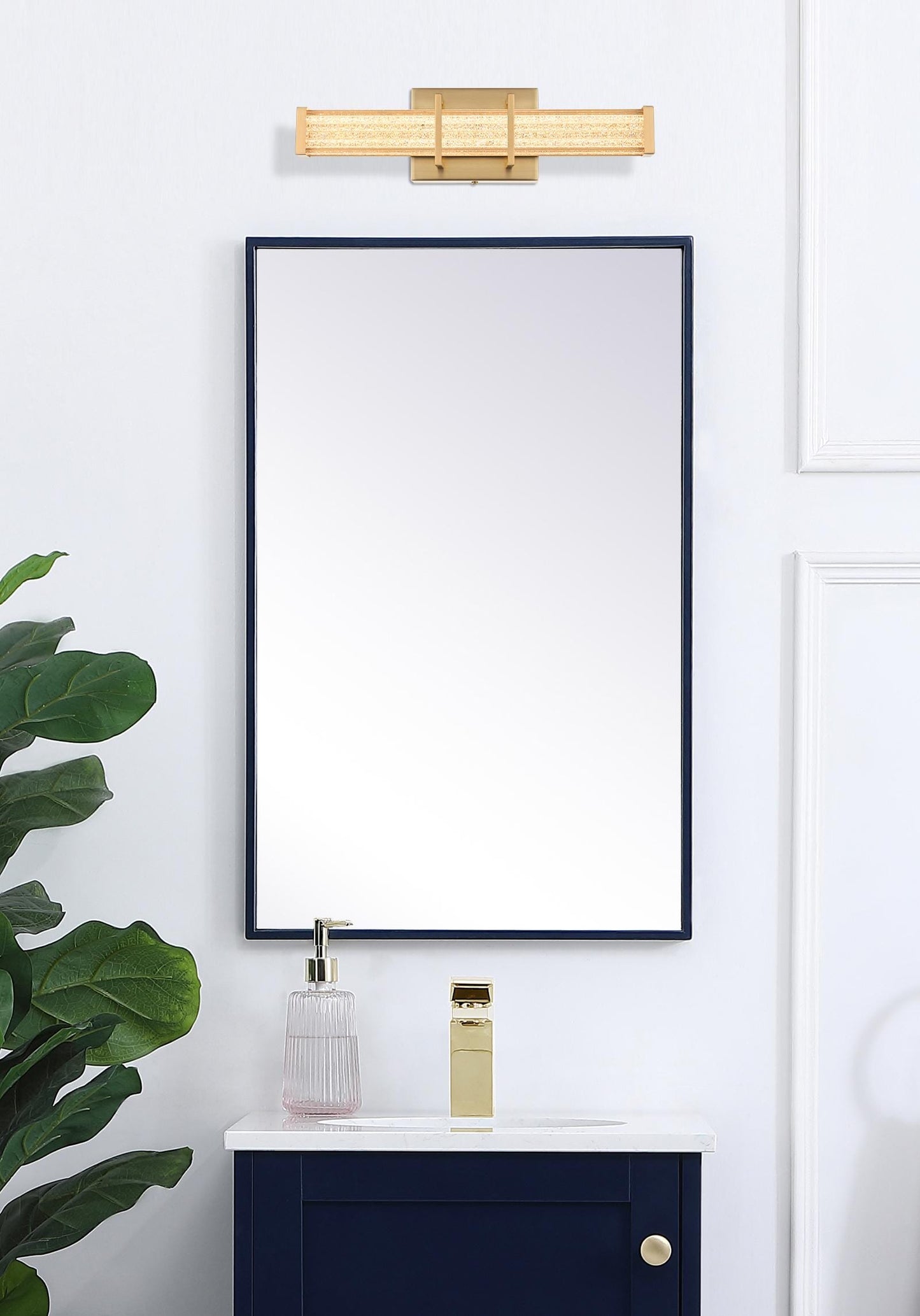 Ivaan 16 inch LED Wall Sconce in Satin Gold