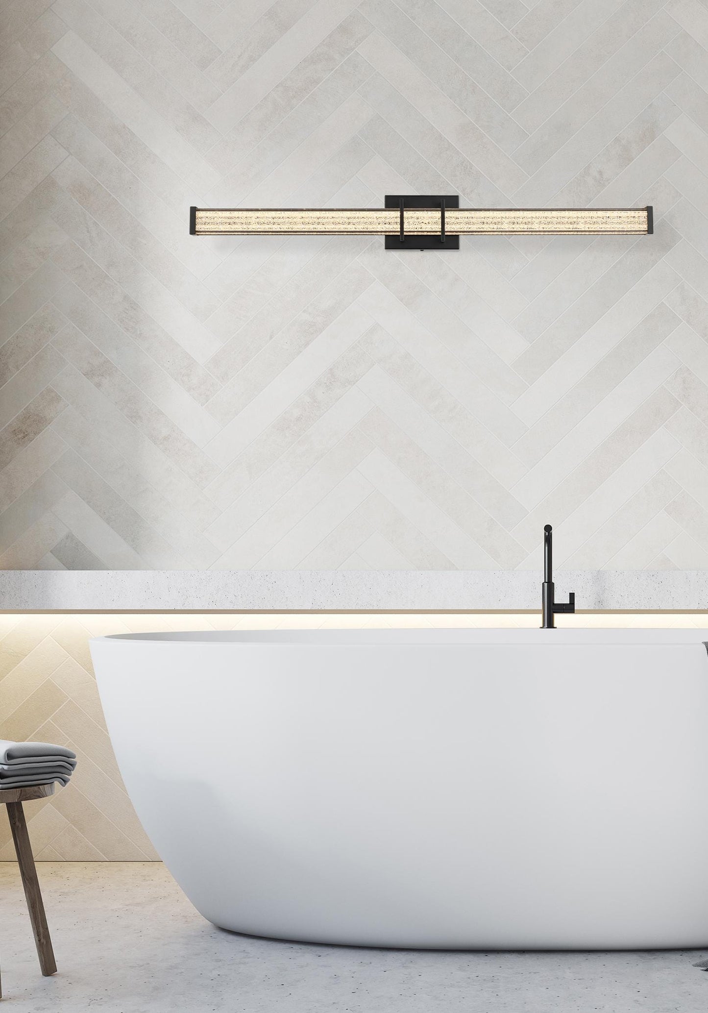 Ivaan 36 inch LED Wall Sconce in Black