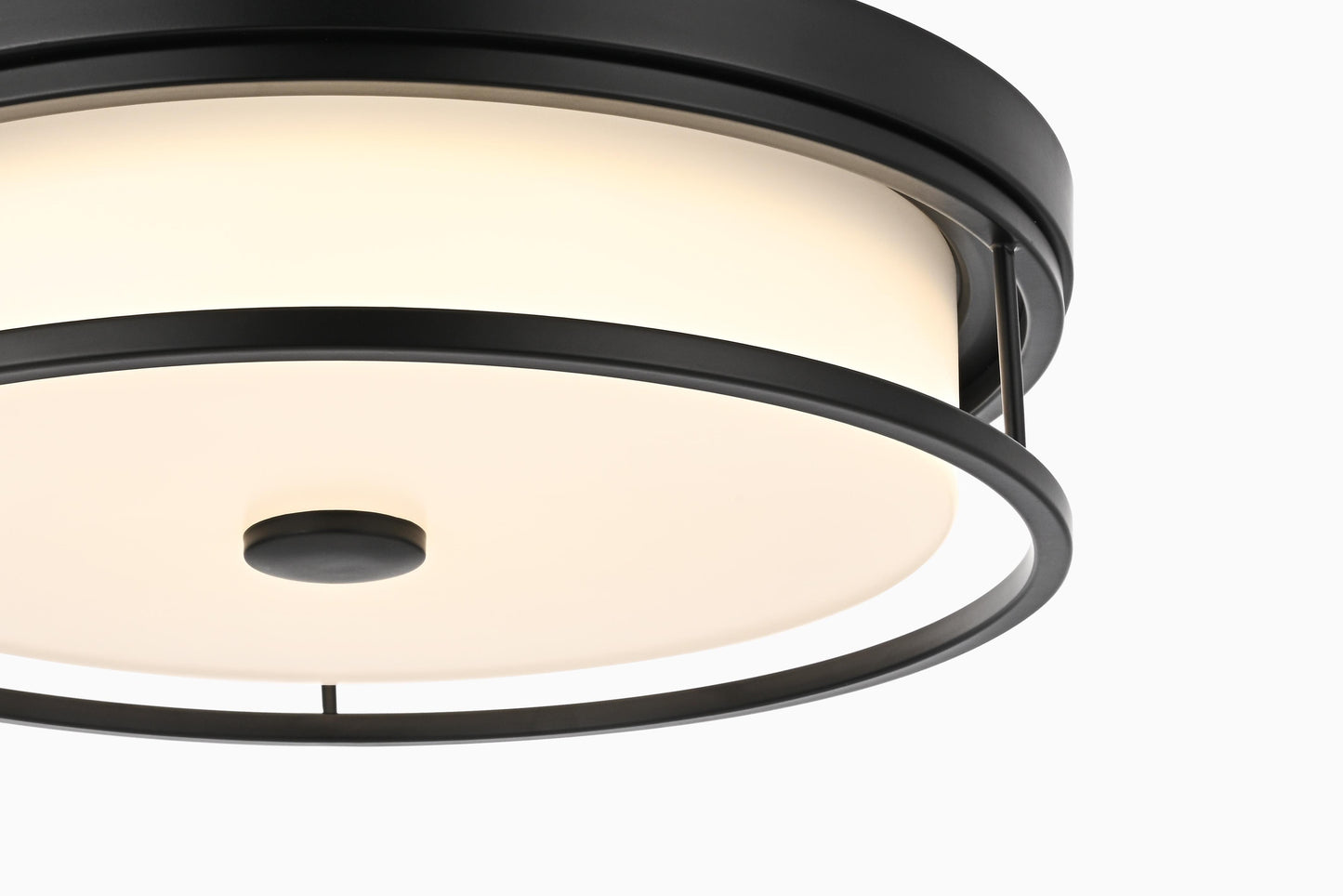 Kolson 16 inch LED Flush Mount in Black