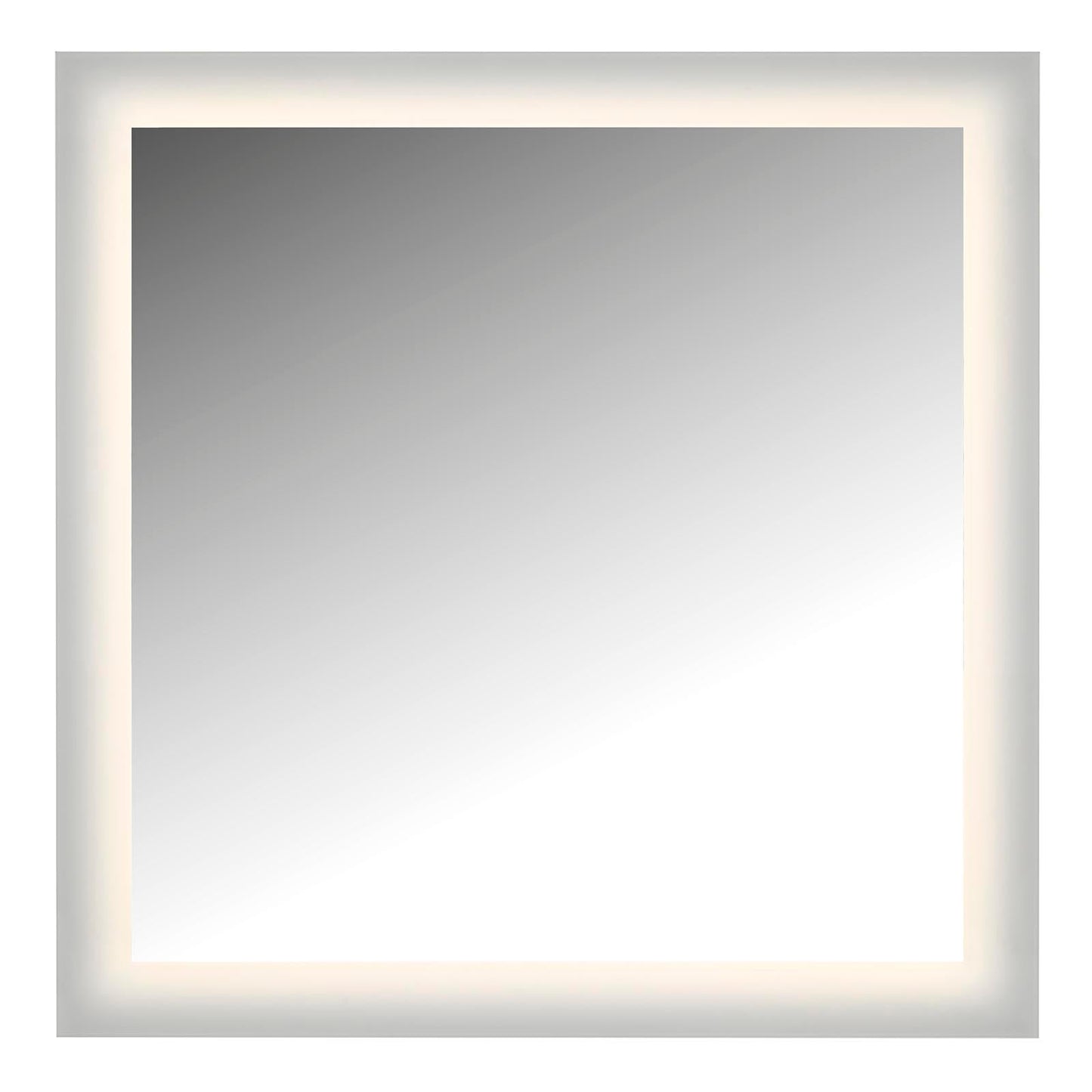 Led 4 Sided Wall Glow Style Mirror - Square
