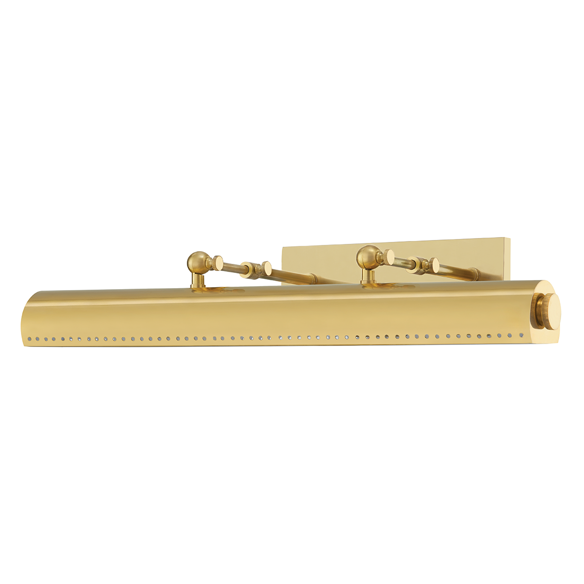 Hampshire Picture Light with Aged Brass Finish