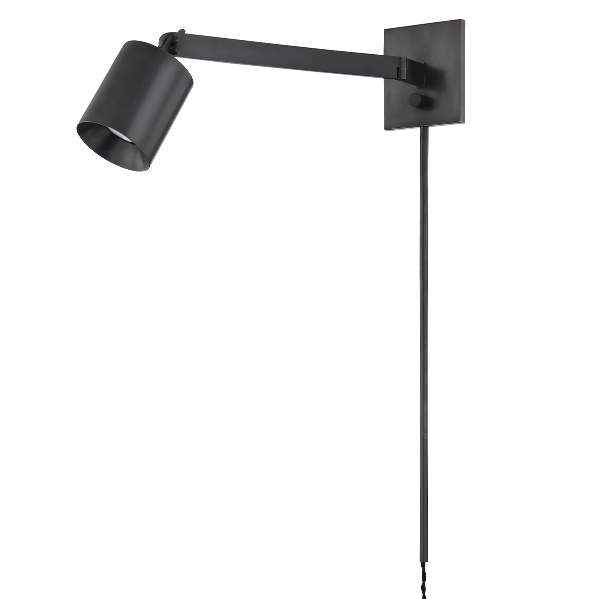 HIGHGROVE Plug-in Sconce with Distressed Bronze Finish