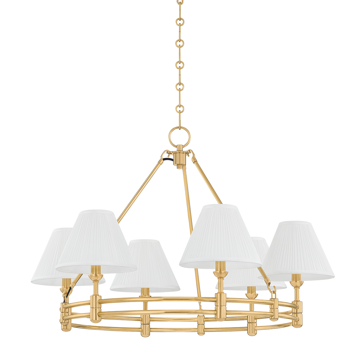 Howard Chandelier with AGED BRASS Finish