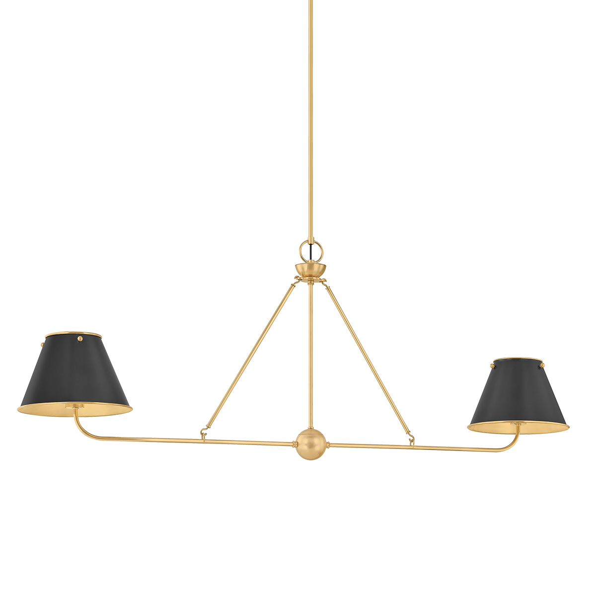 Burghley Linear with AGED BRASS/DISTRESSED BRONZE Finish
