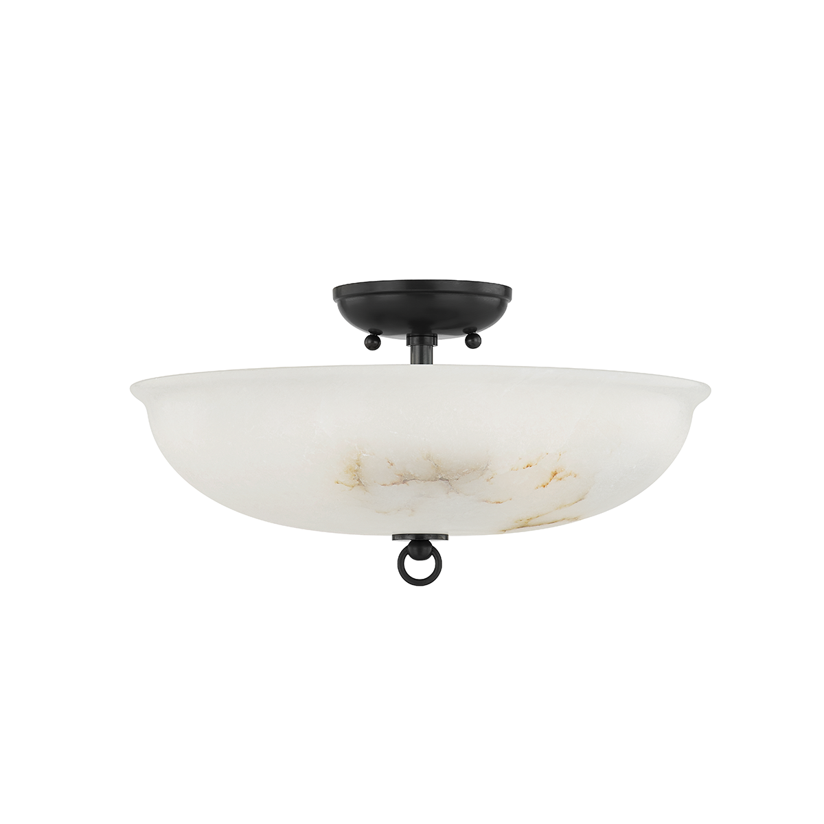 SOMERSET Semi Flush with Distressed Bronze Finish