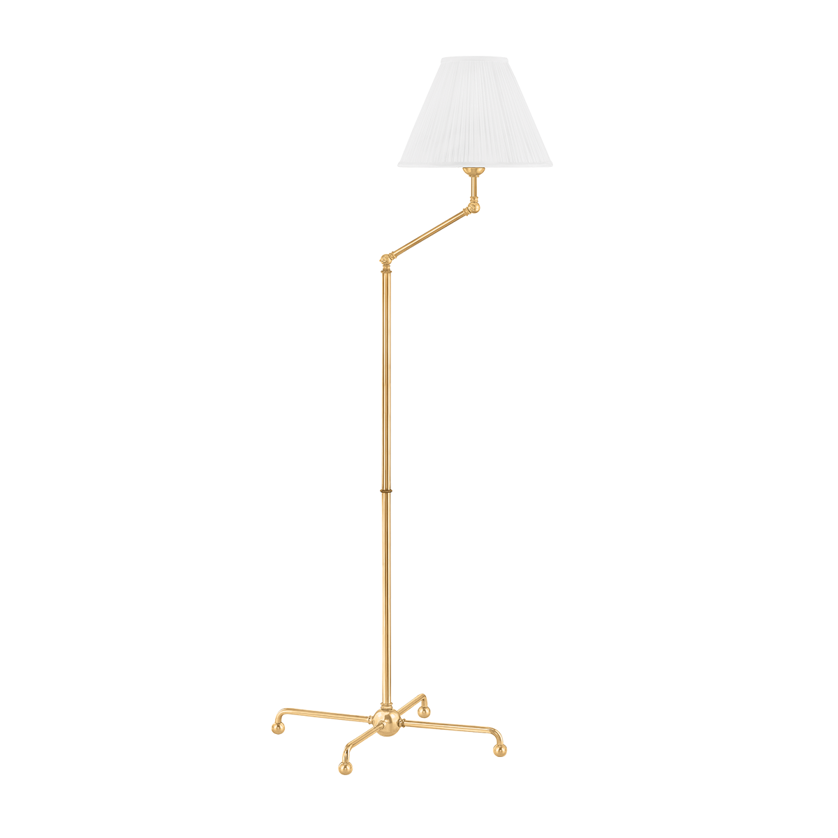 Classic No.1 Floor Lamp with Aged Brass Finish