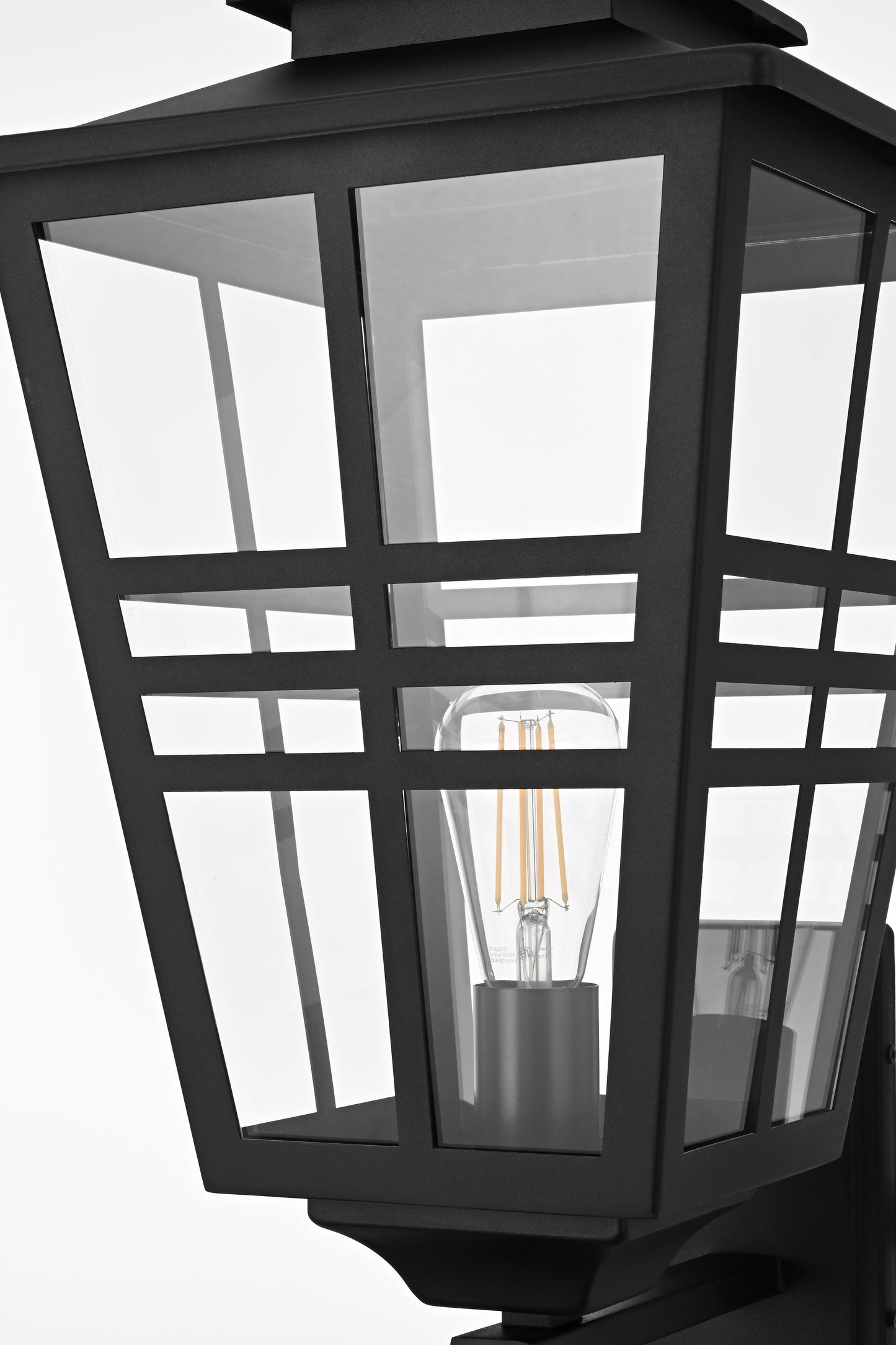 Macon 12 inch Outdoor Wall sconce in Black