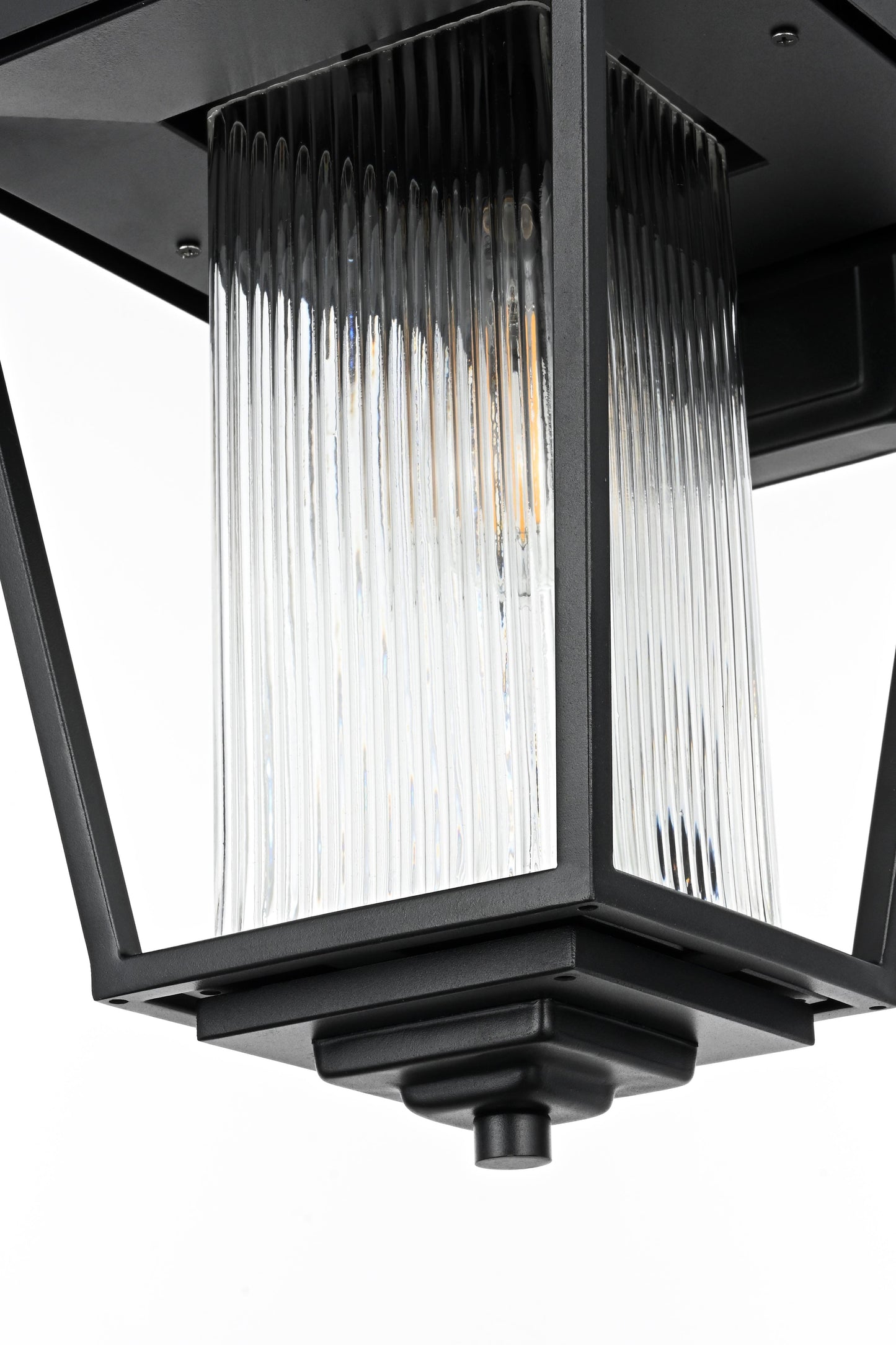 York 10 Inch Outdoor Wall Sconce in Black