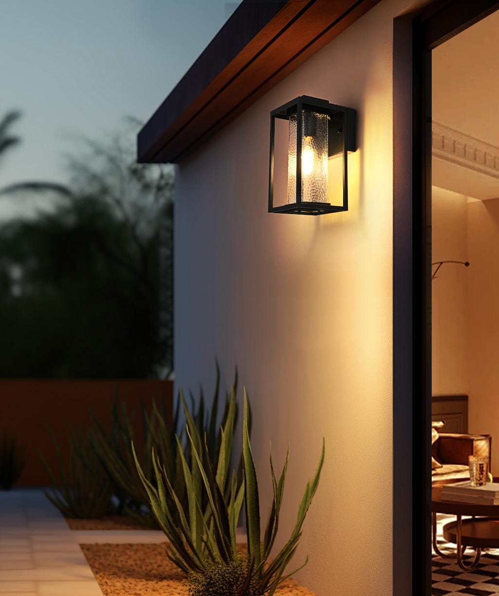 Philip 6 Inch Outdoor Wall Sconce in Black